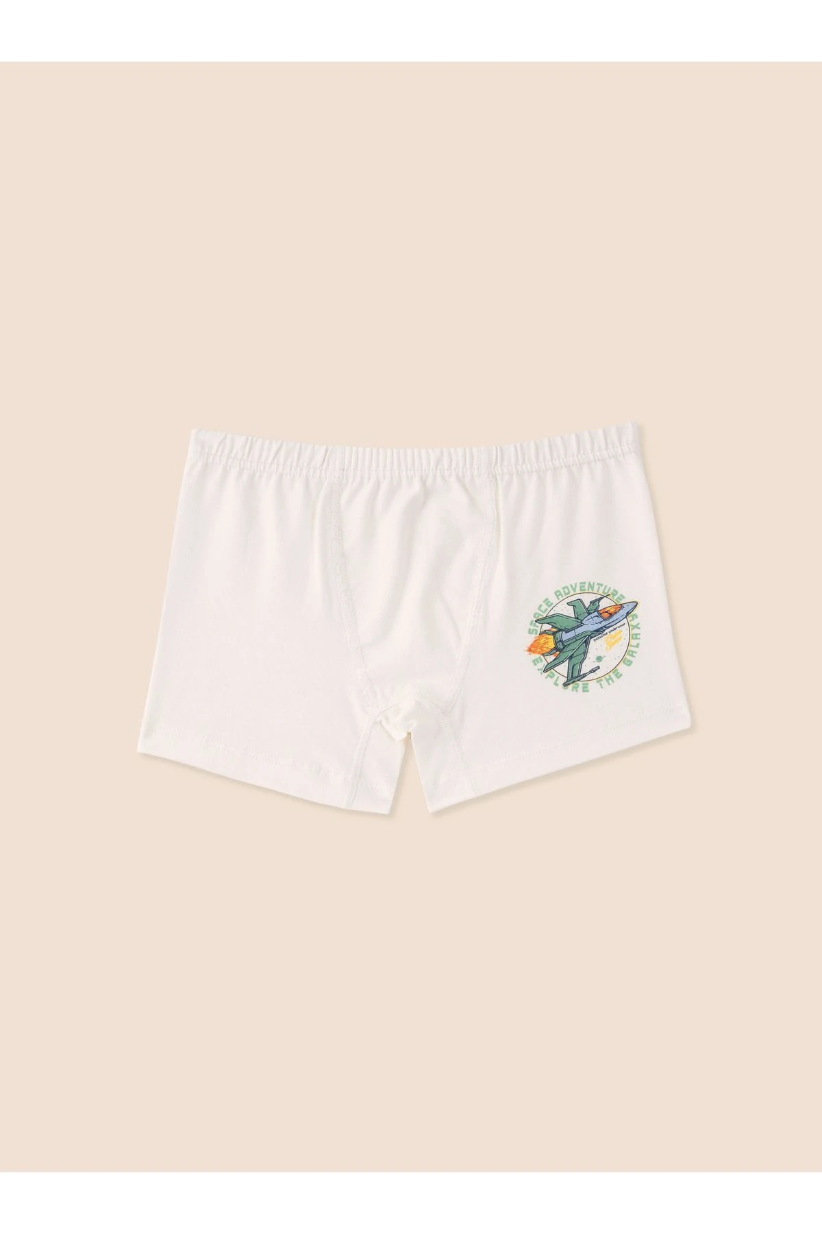 Erkek Çocuk Organik Pamuklu Likralı Boxer Space Adventure 6'lı Paket