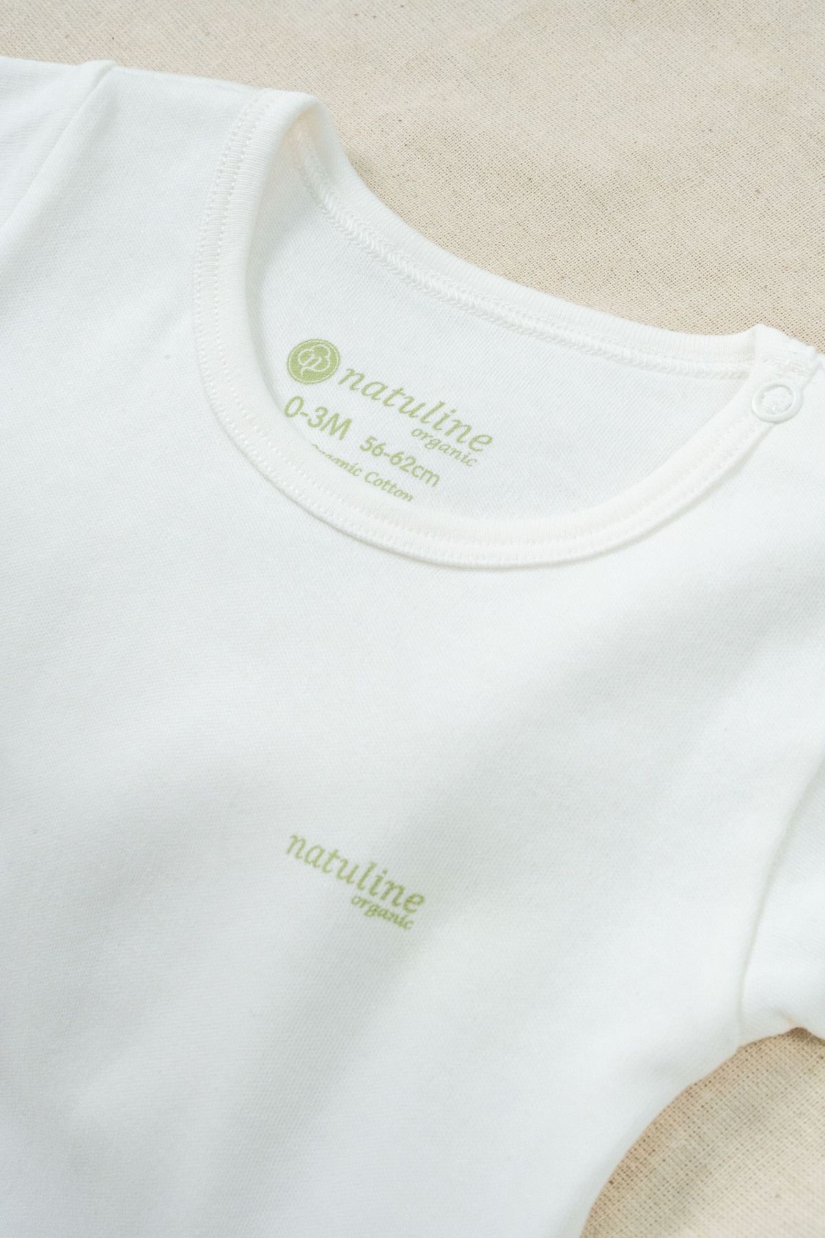 Bebek Body Organik Pamuk Kısa Kol Basic Nature Zıbın 2'li paket