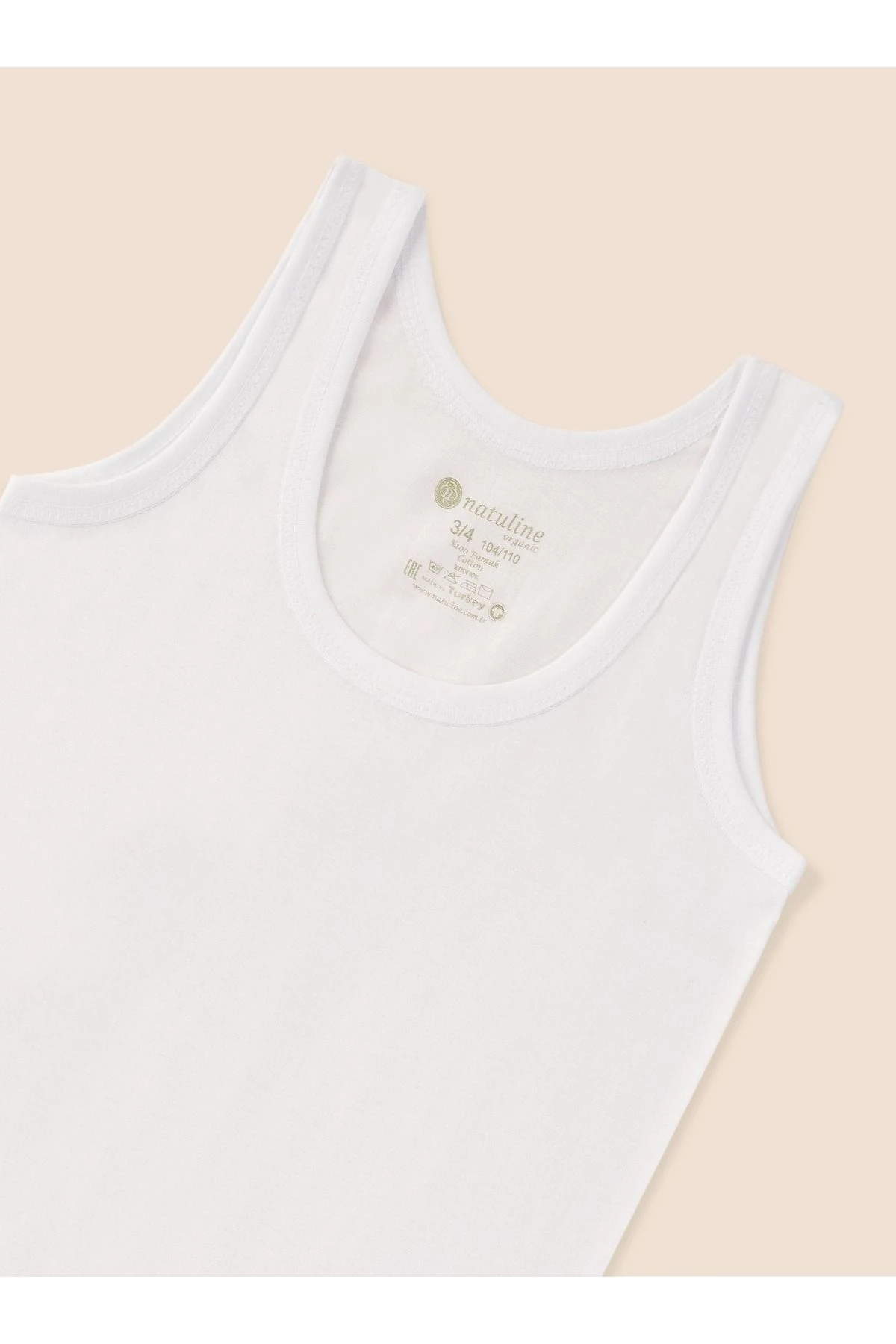 Erkek Çocuk Organik Pamuk Penye Atlet 3'lü Paket