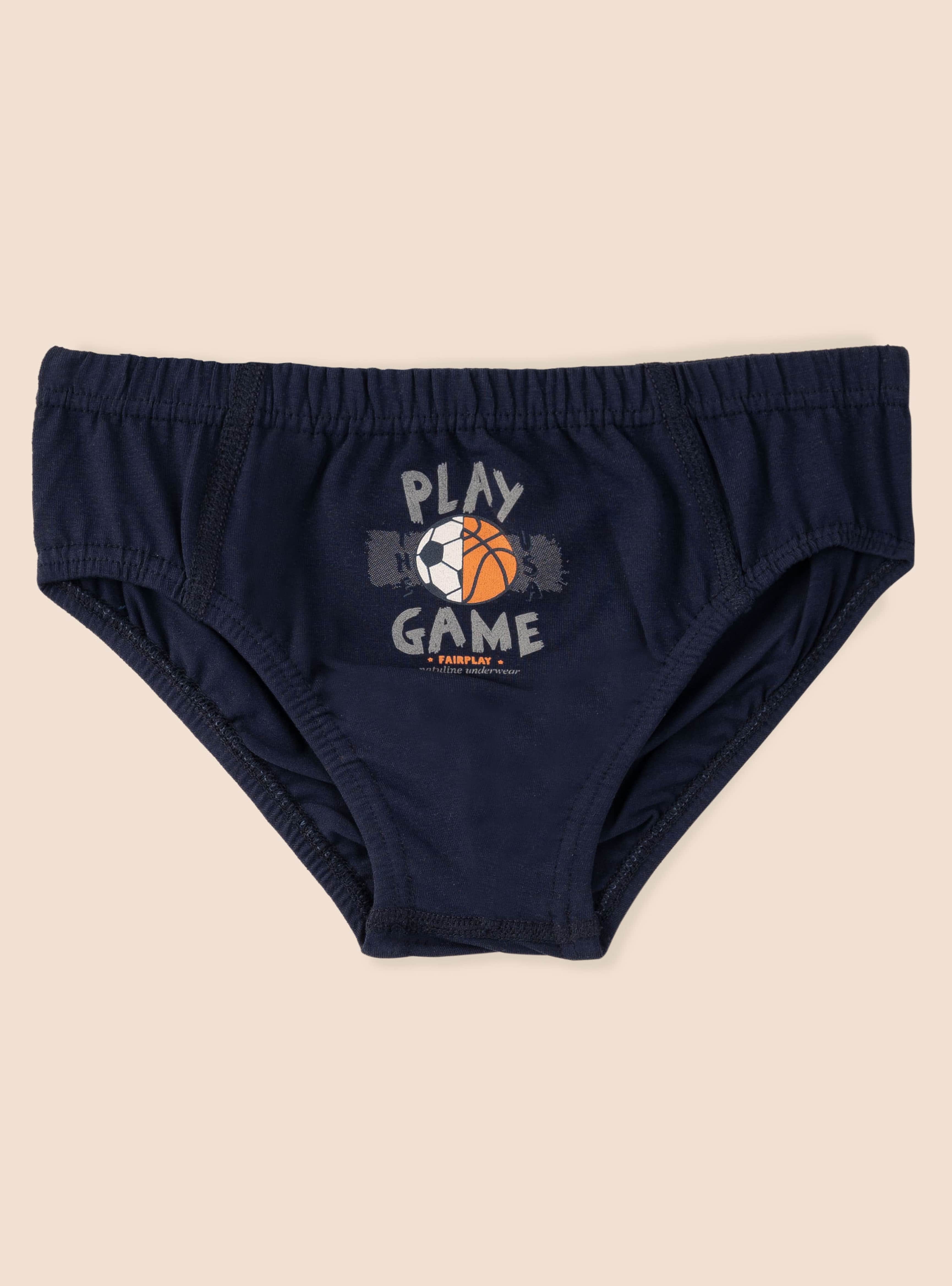 Erkek Çocuk Organik Pamuklu Likralı Slip Play Game 3'lü Paket