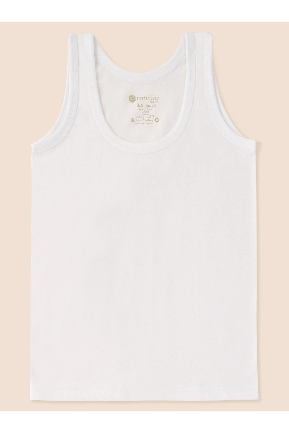 Erkek Çocuk Organik Pamuk Penye 6'lı Paket Atlet