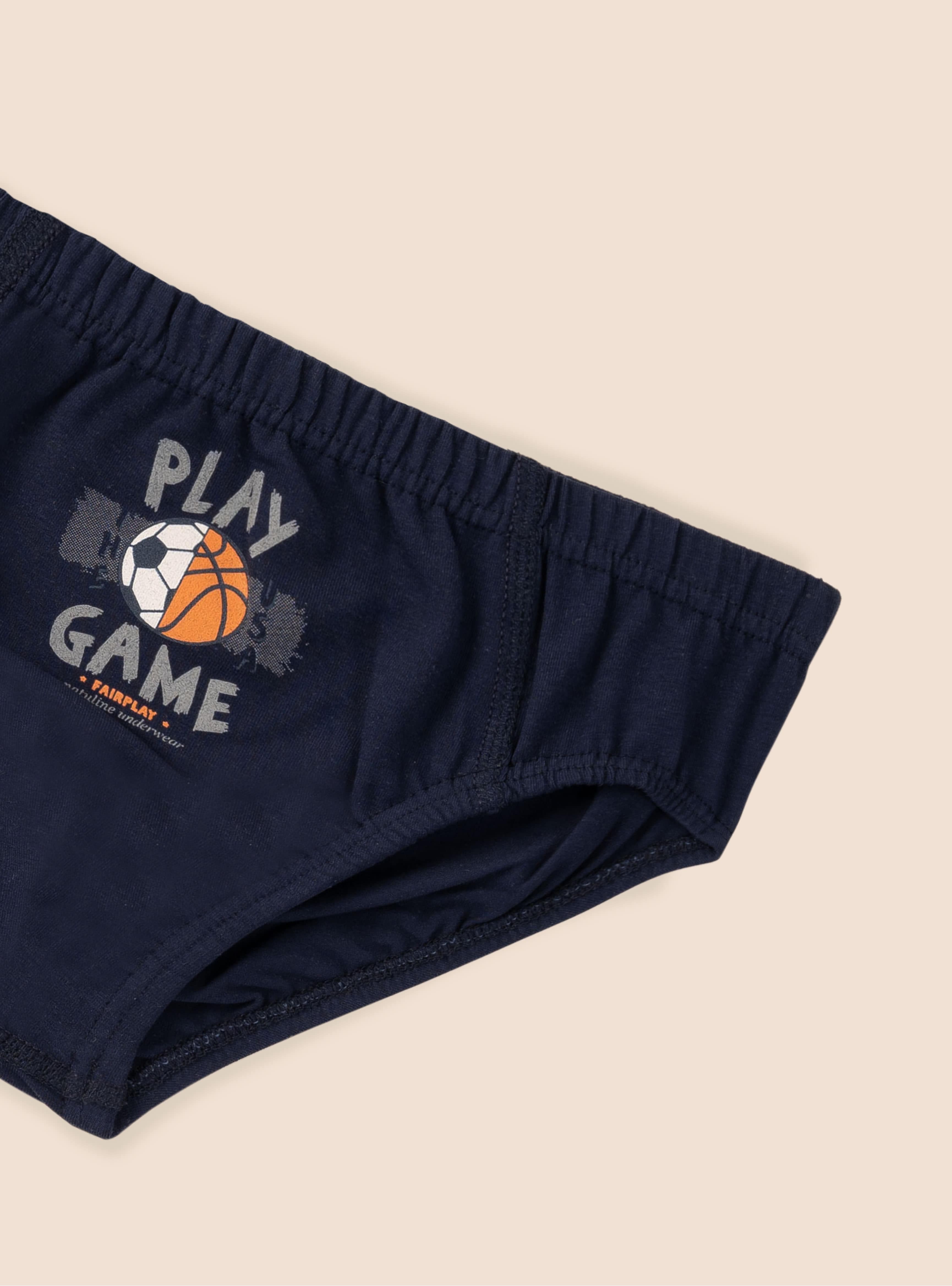 Erkek Çocuk Organik Pamuklu Likralı Slip Play Game 3'lü Paket