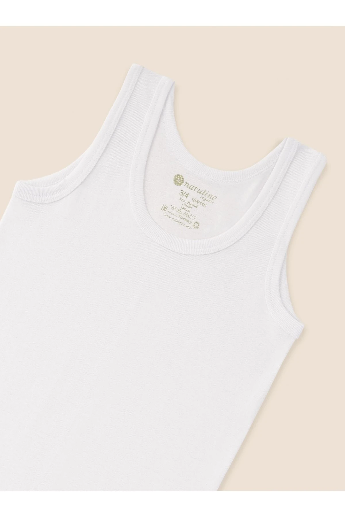 Erkek Çocuk Organik Pamuk Ribana Atlet 3'lü Paket