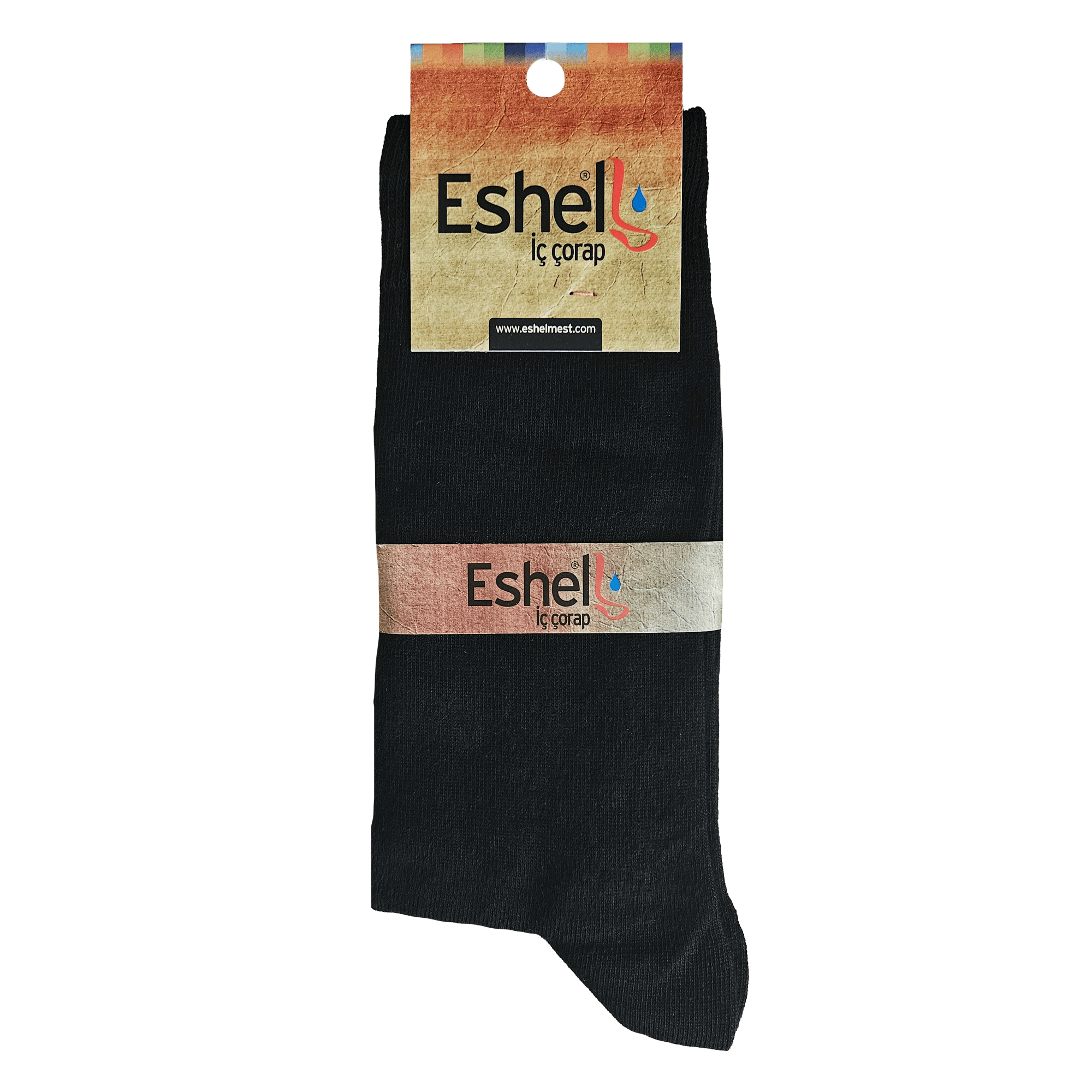 Eshel Mest Ömrünü Uzatmak İçin Pamuklu Çorap,Burun Dikişsiz Mest İçi Siyah Çorap - (41-44)