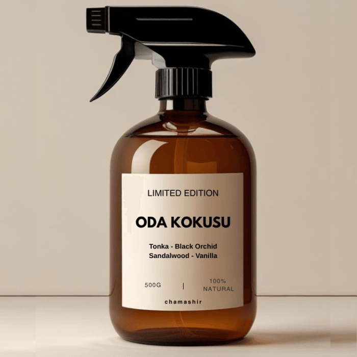 Doğal Kalıcı Oda Kokusu Spreyi – Tonka, Black Orchid, Sandalwood & Vanilya, Ev-Ofis-Araba İçin Ferah Aromaterapi Koku