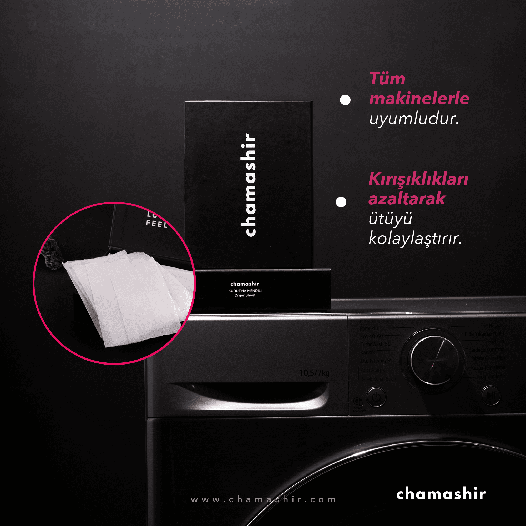 2'li Set Çamaşır Kurutma Mendili 40 Yaprak