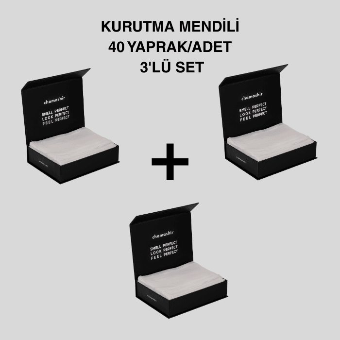 3'lü Set Çamaşır Kurutma Mendili 40 Yaprak