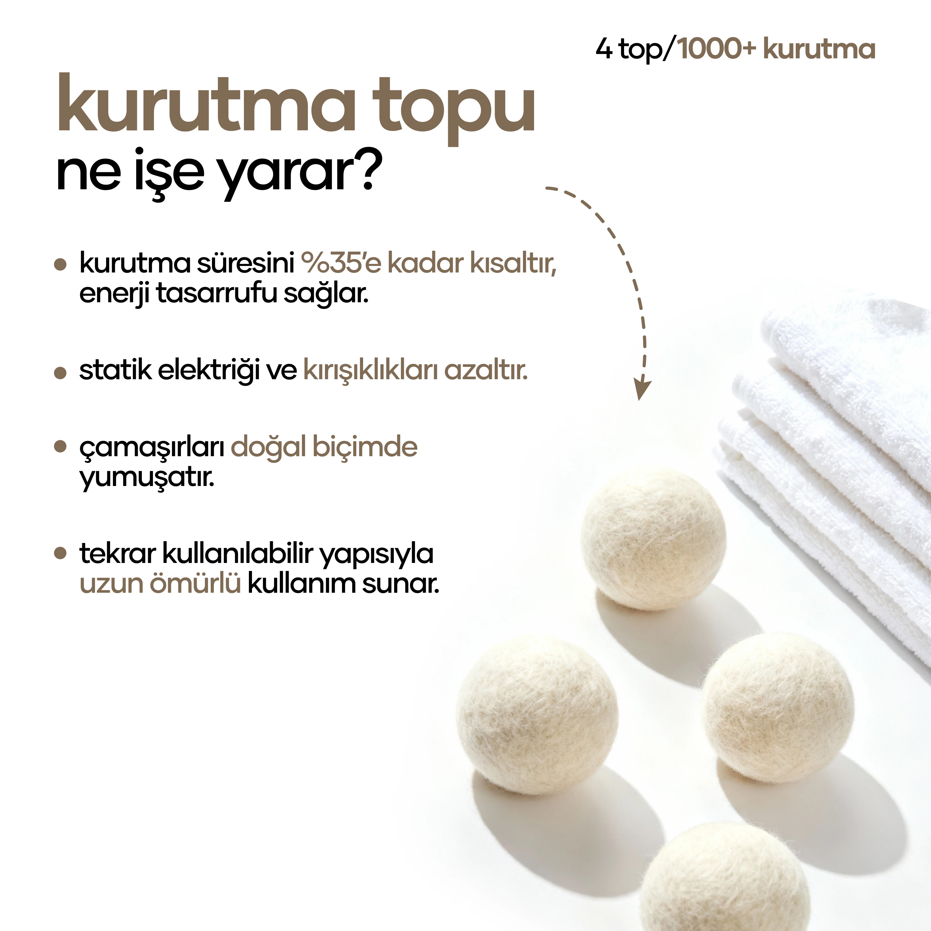 chamashir 3'lü TANIŞMA PAKETİ - ORKİDE - KURUTMA MENDİLİ - YÜN KURUTMA TOPU