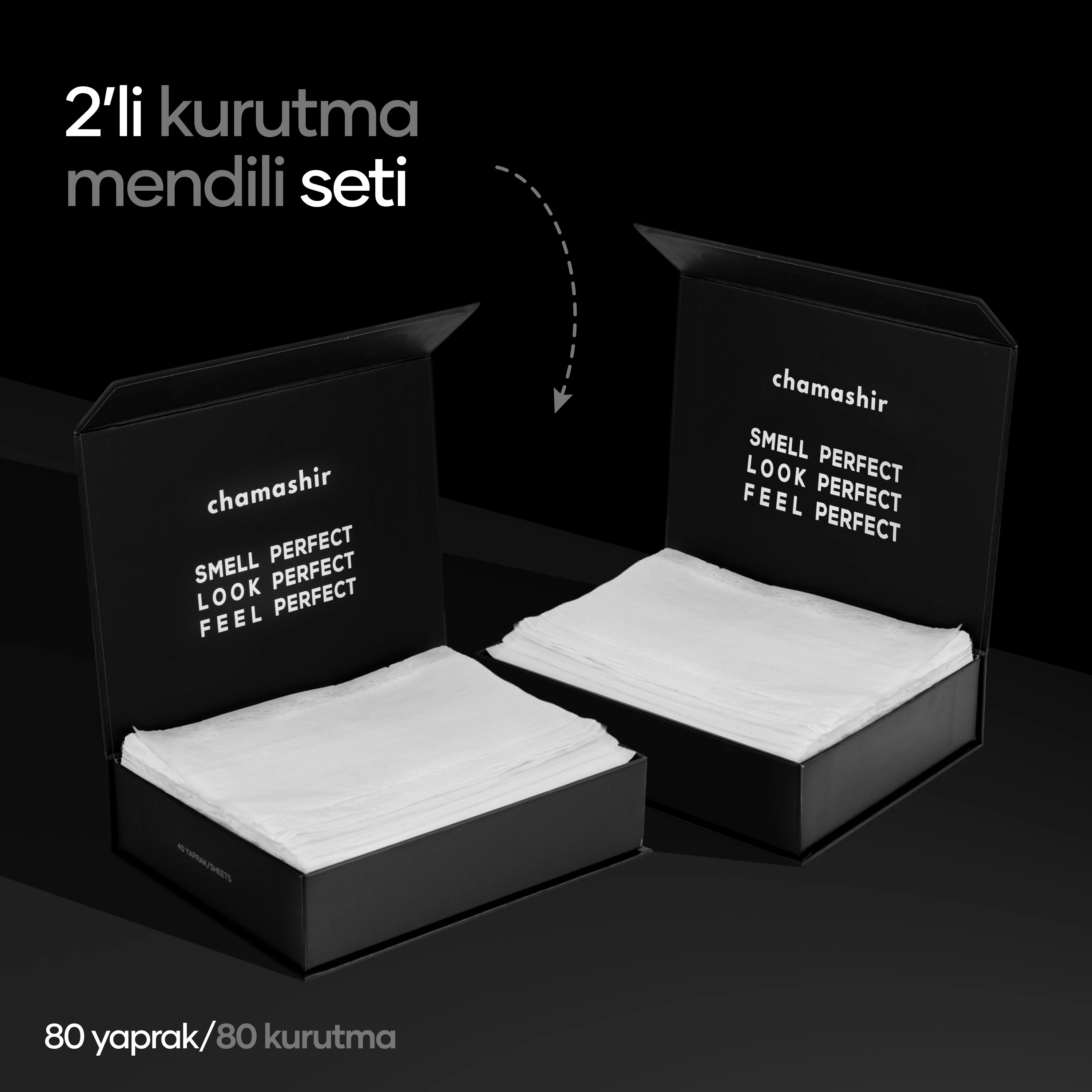2'li Set Çamaşır Kurutma Mendili 40 Yaprak