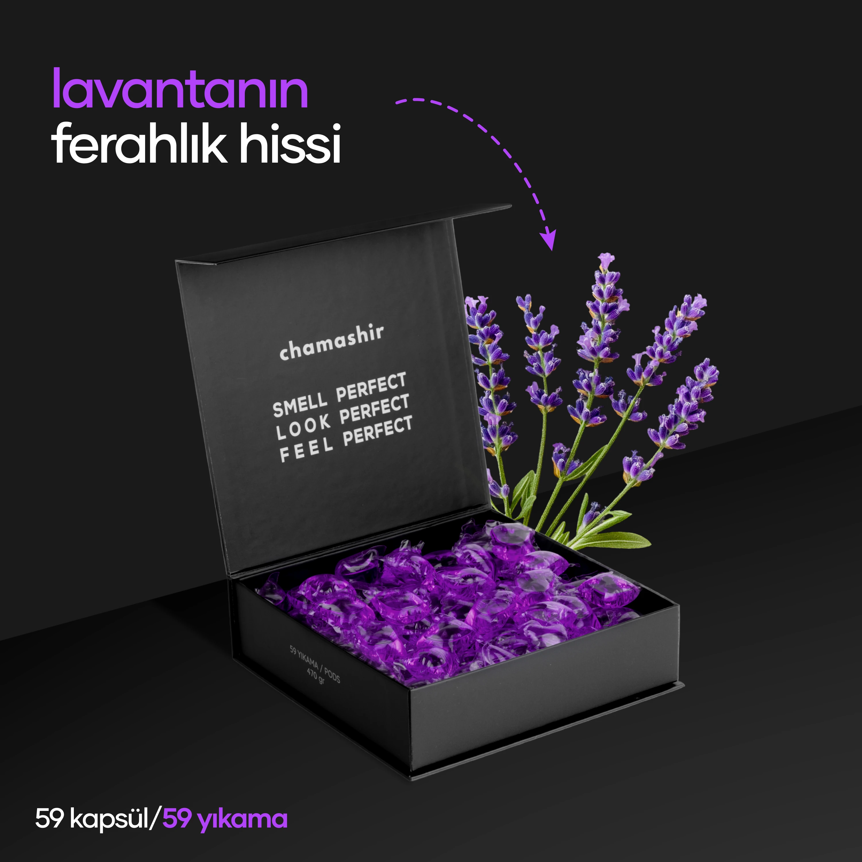 Akdeniz Lavantası Kokulu Kapsül Çamaşır Deterjanı (59 yıkama) - Renkliler ve Beyazlar İçin