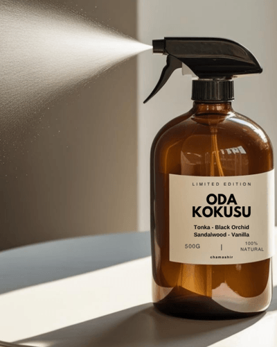 Doğal Kalıcı Oda Kokusu Spreyi – Tonka, Black Orchid, Sandalwood & Vanilya, Ev-Ofis-Araba İçin Ferah Aromaterapi Koku