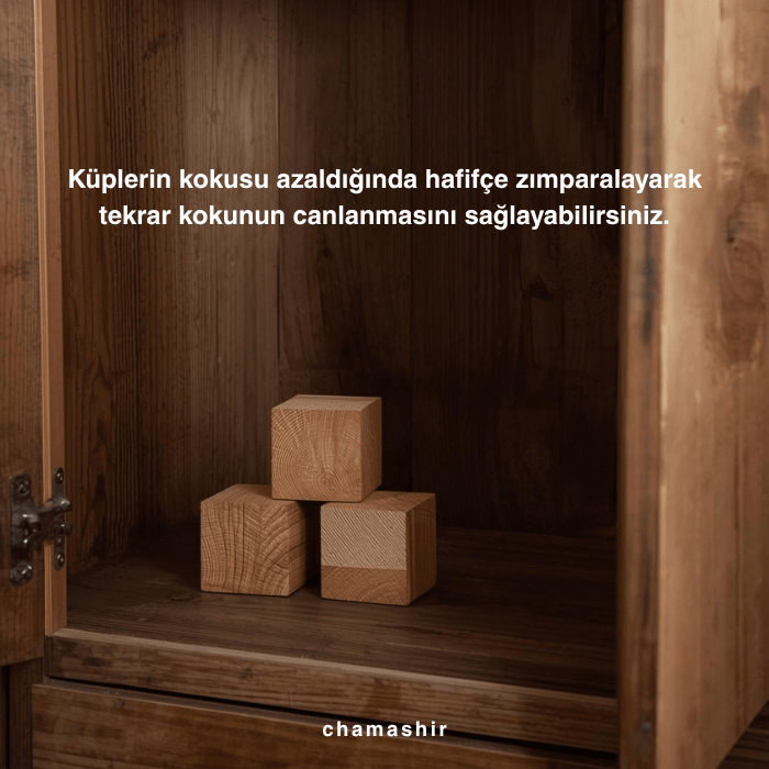 Doğal Güve Kovucu Sedir Küp Doğal Naftalin Alternatifi