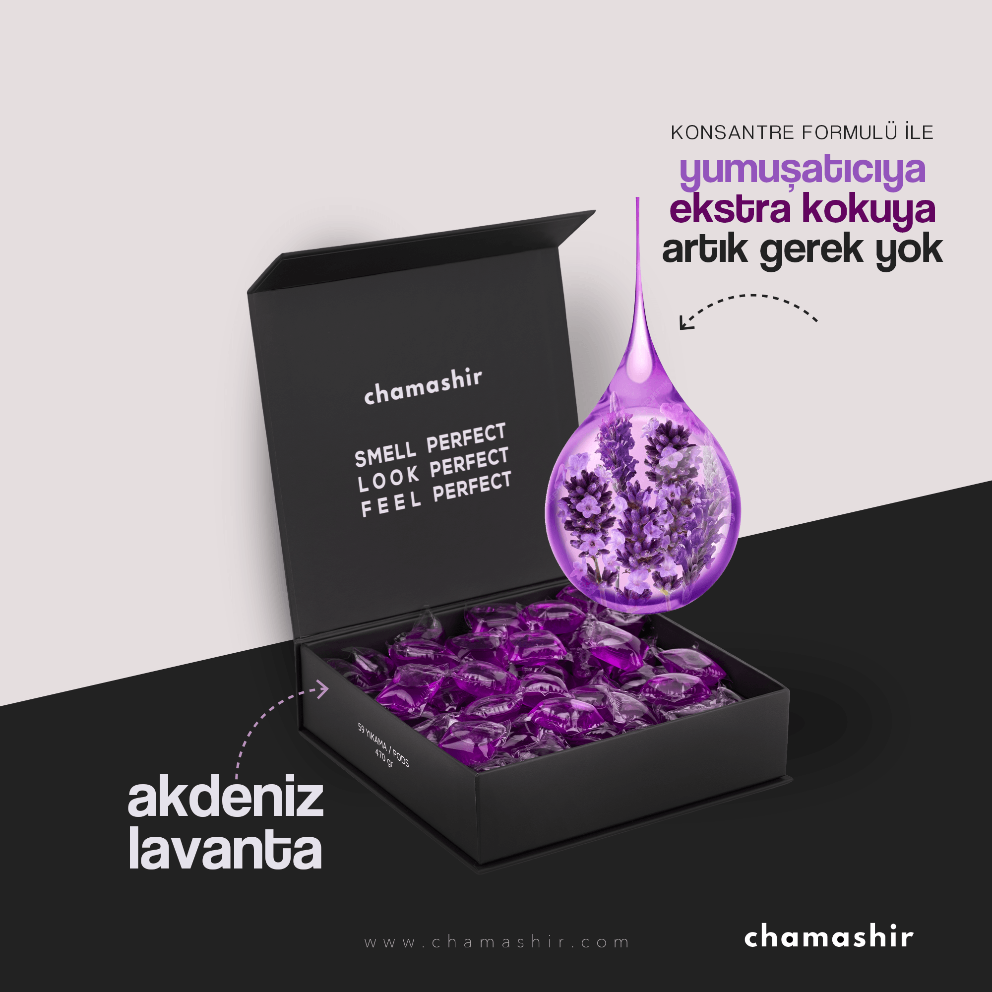 2'li Akdeniz Lavantası Kokulu Kapsül Çamaşır Deterjanı Seti (59 yıkama) - Renkliler ve Beyazlar İçin
