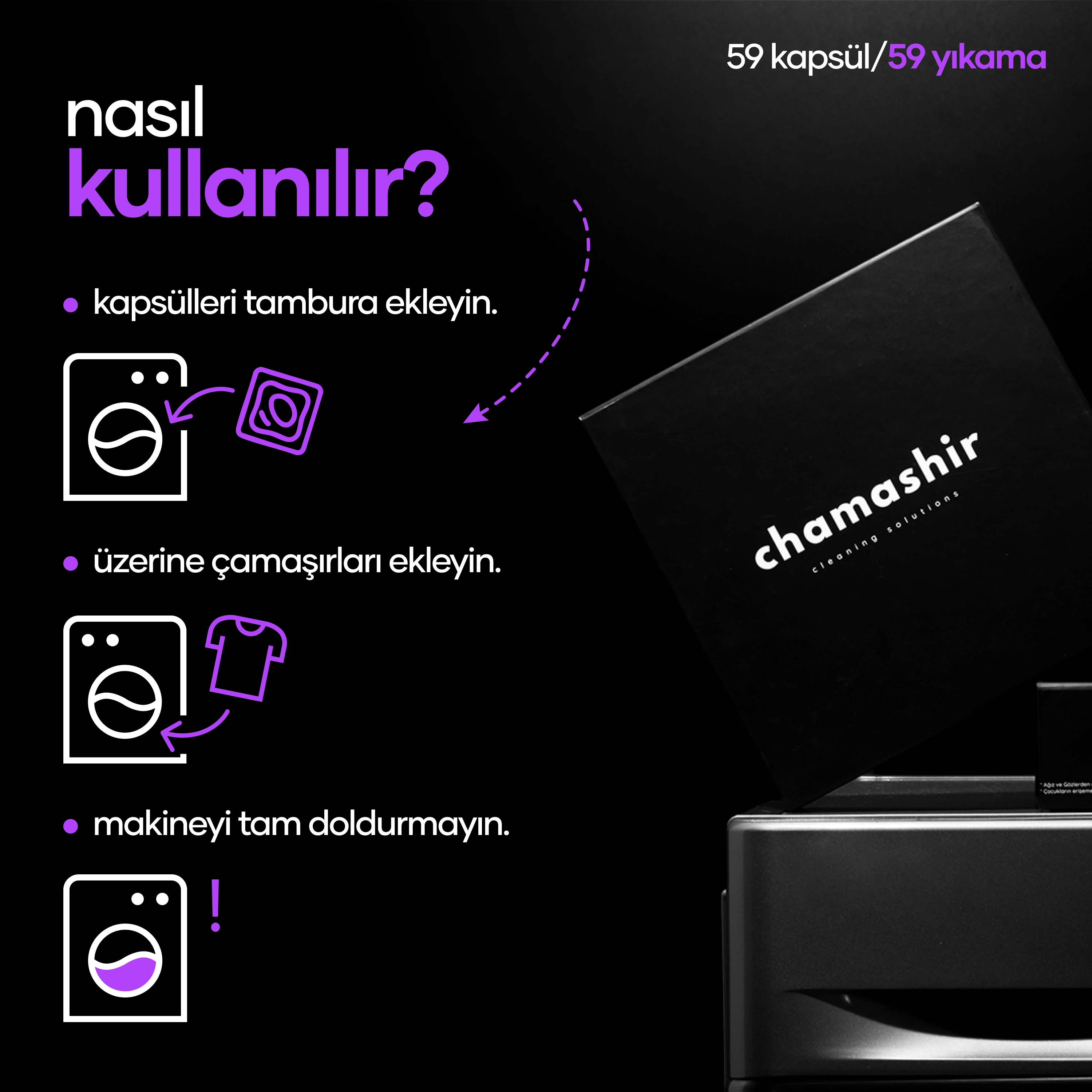 Akdeniz Lavantası Kokulu Kapsül Çamaşır Deterjanı (59 yıkama) - Renkliler ve Beyazlar İçin