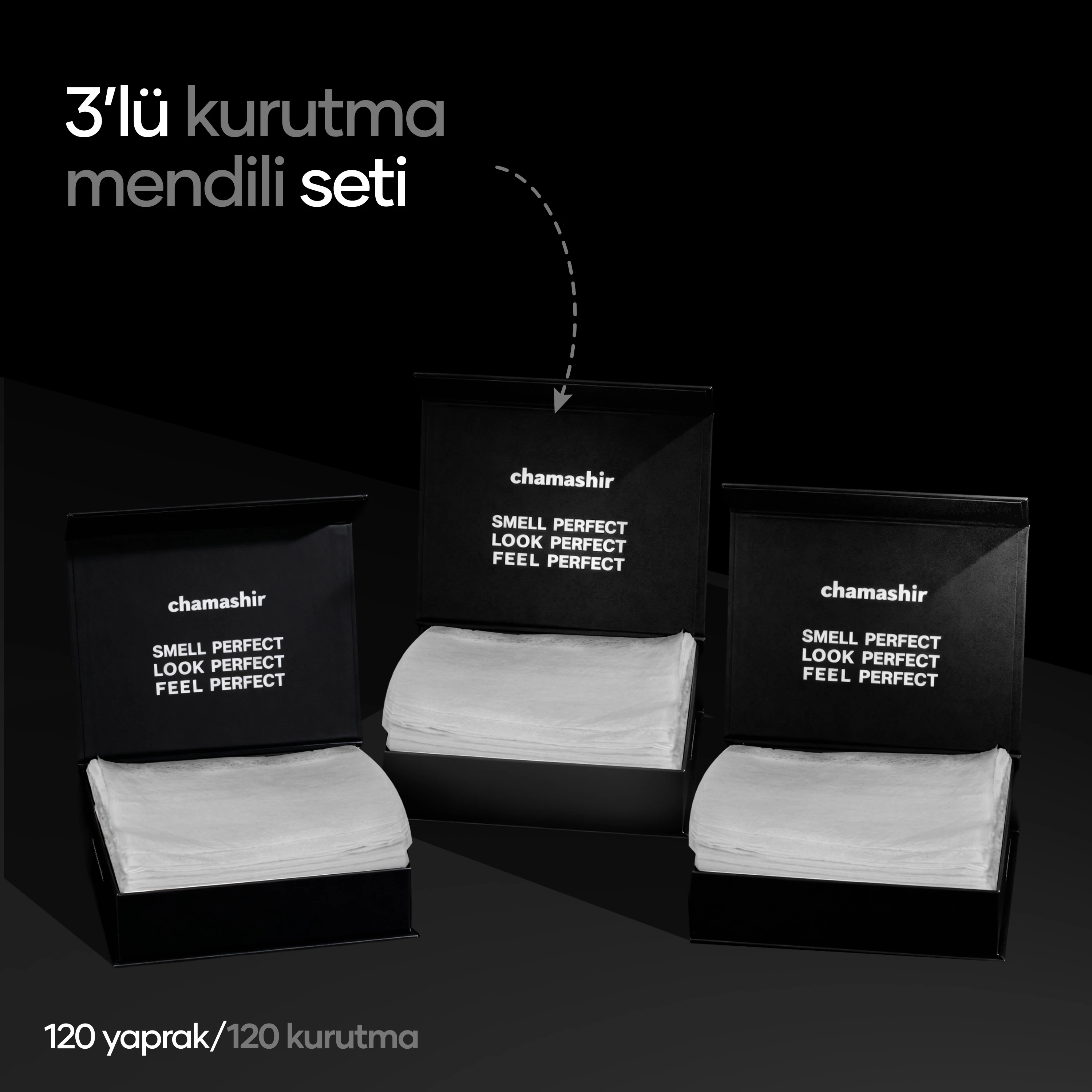 3'lü Set Çamaşır Kurutma Mendili 40 Yaprak