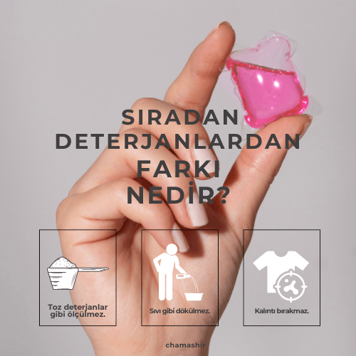 Kapsül Çamaşır Deterjanı Japanese Sakura Renkliler ve Beyazlar için Premium Koku 59 Kapsül