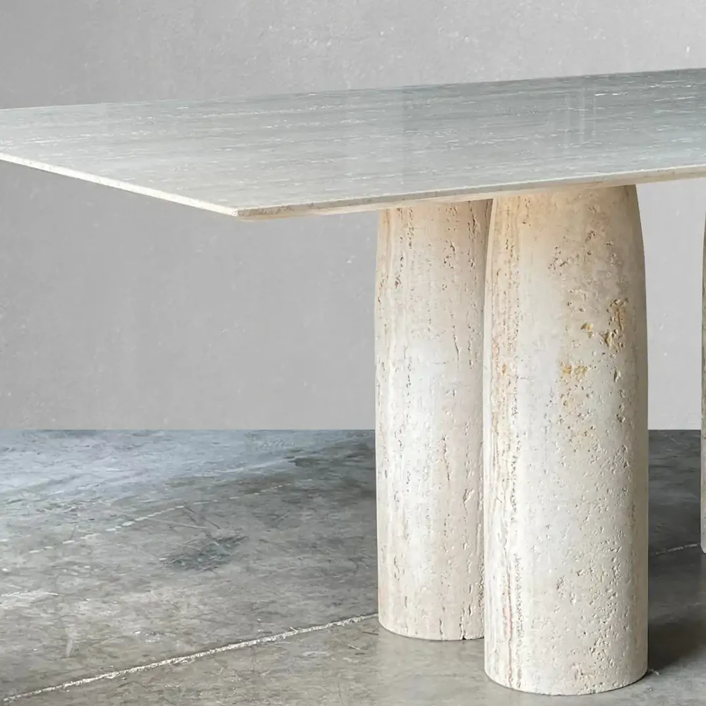 SILINDIR AYAKLI TRAVERTEN SEHPA 