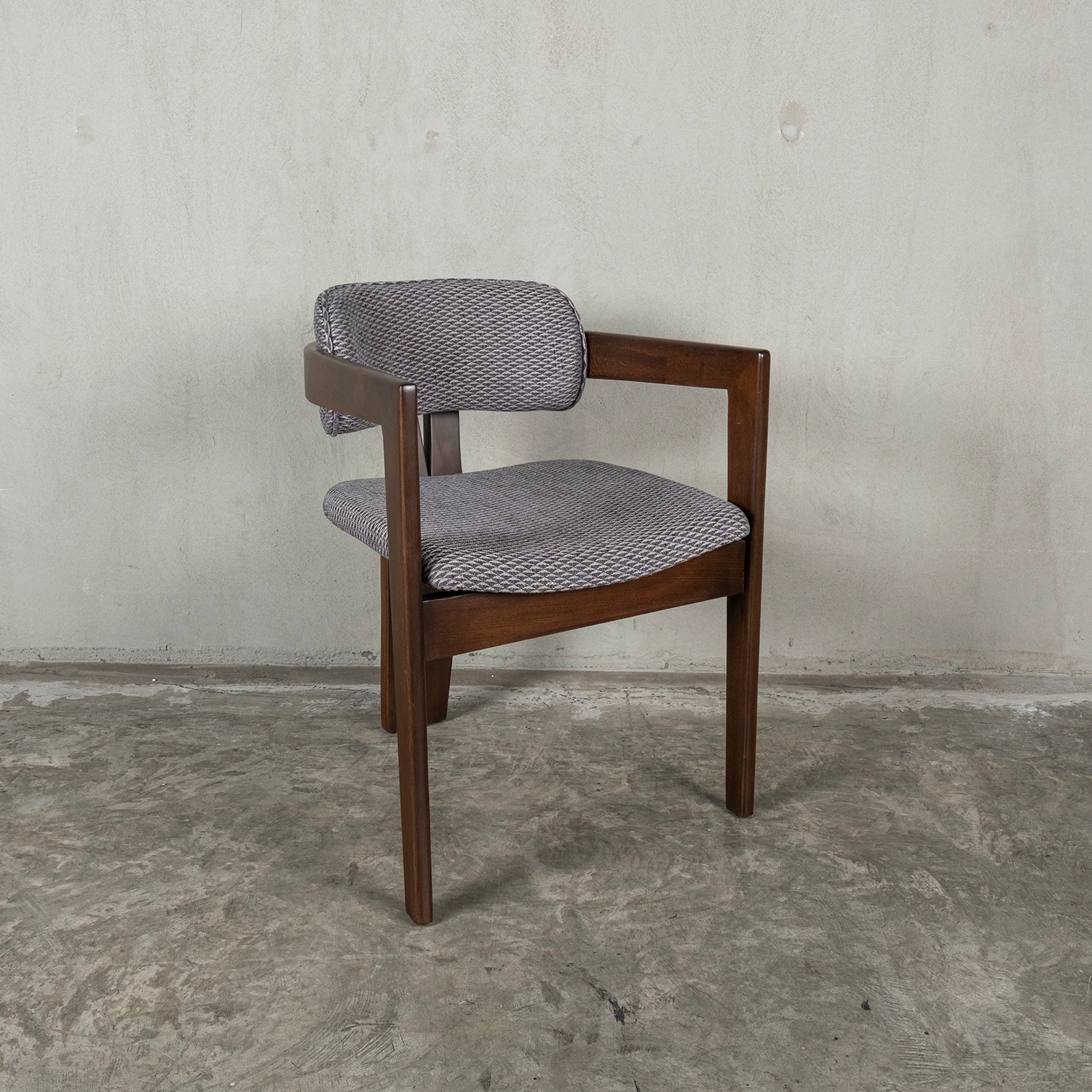 (YENI) LOTUS GRİ SANDALYE CEVİZ