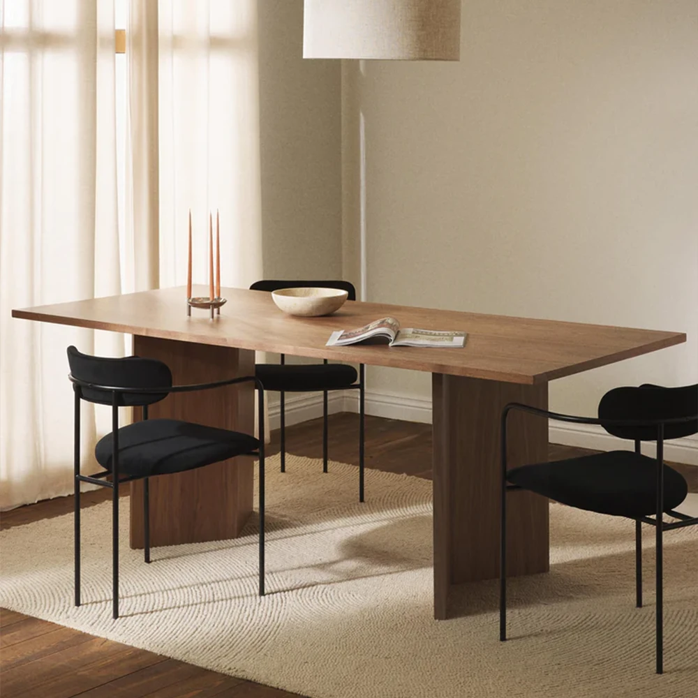  Yay Dikdörtgen Ahşap Yemek Masası