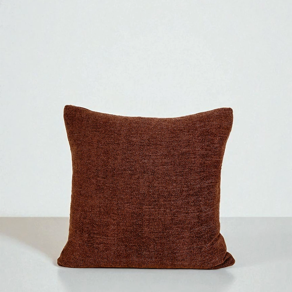 Yüksek Kaliteli Kiremit Rengi Kırlent Yastık Kılıfı