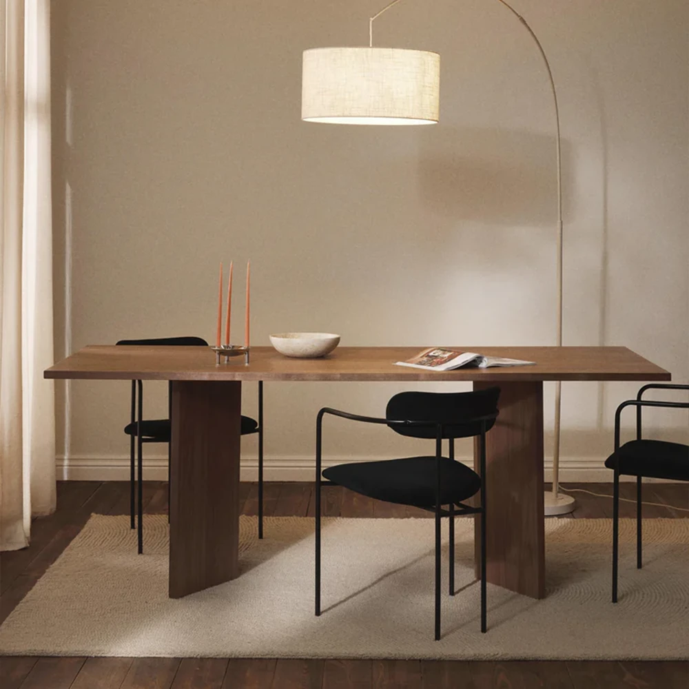  Yay Dikdörtgen Ahşap Yemek Masası