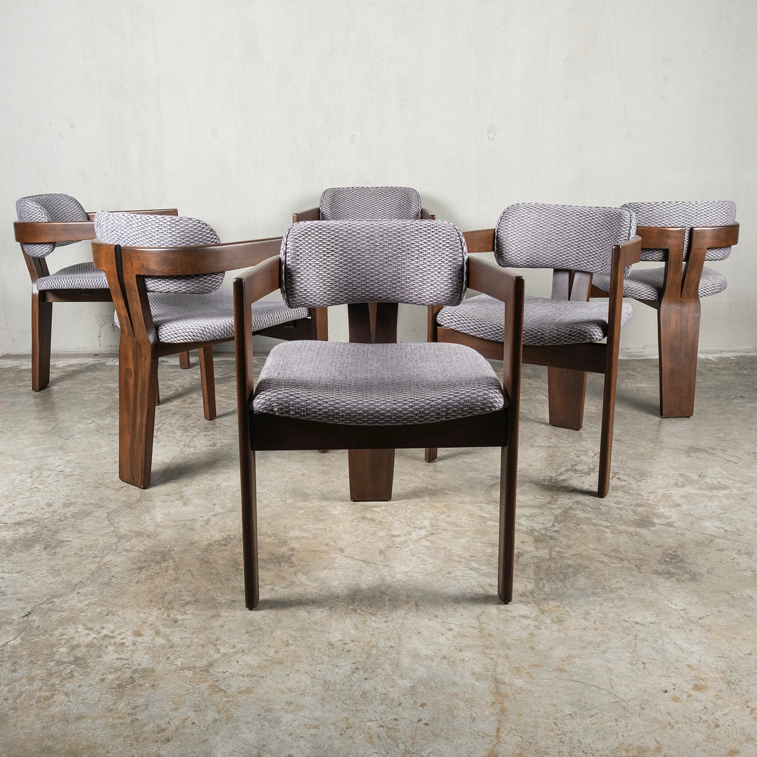 (YENI) LOTUS GRİ SANDALYE CEVİZ