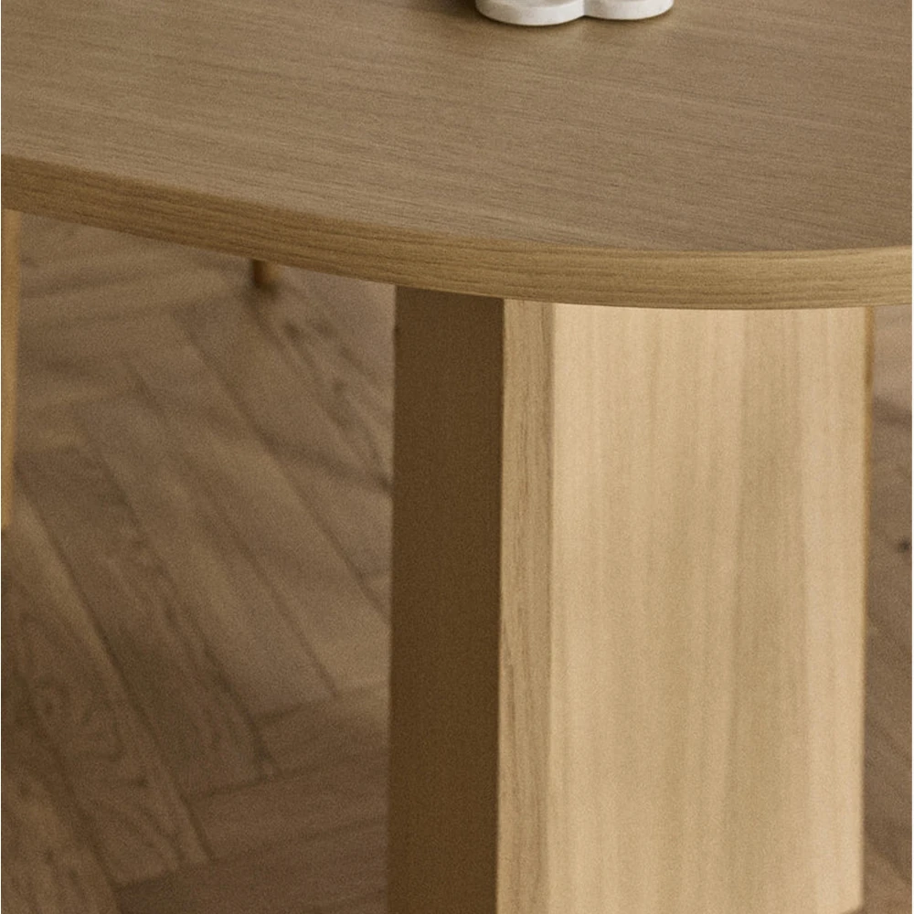  Yay Oval Ahşap Yemek Masası