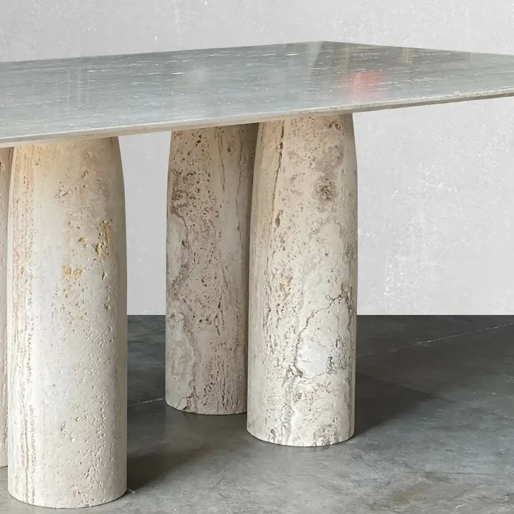 SILINDIR AYAKLI TRAVERTEN SEHPA 