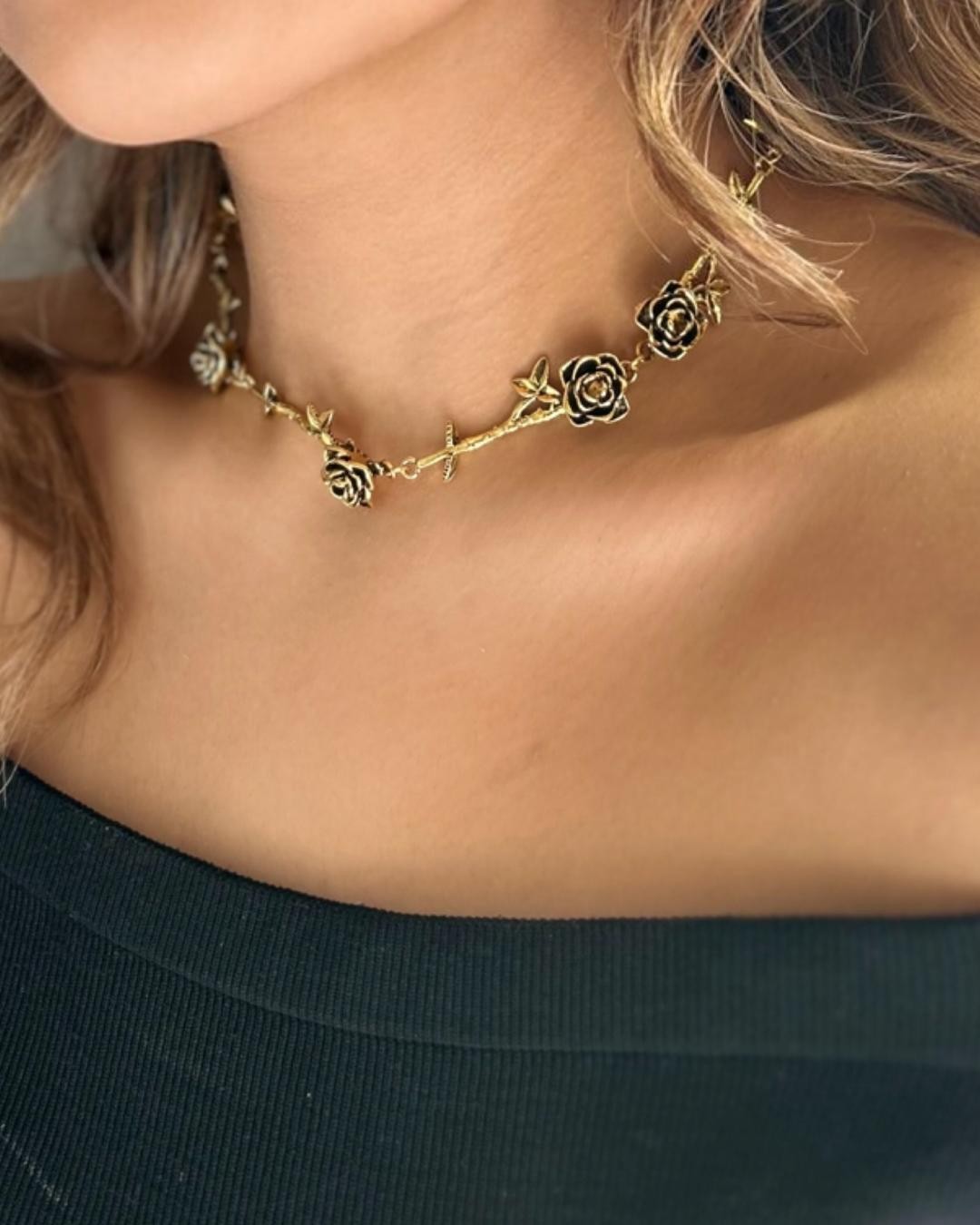 Negra Gold Çelik Kolye