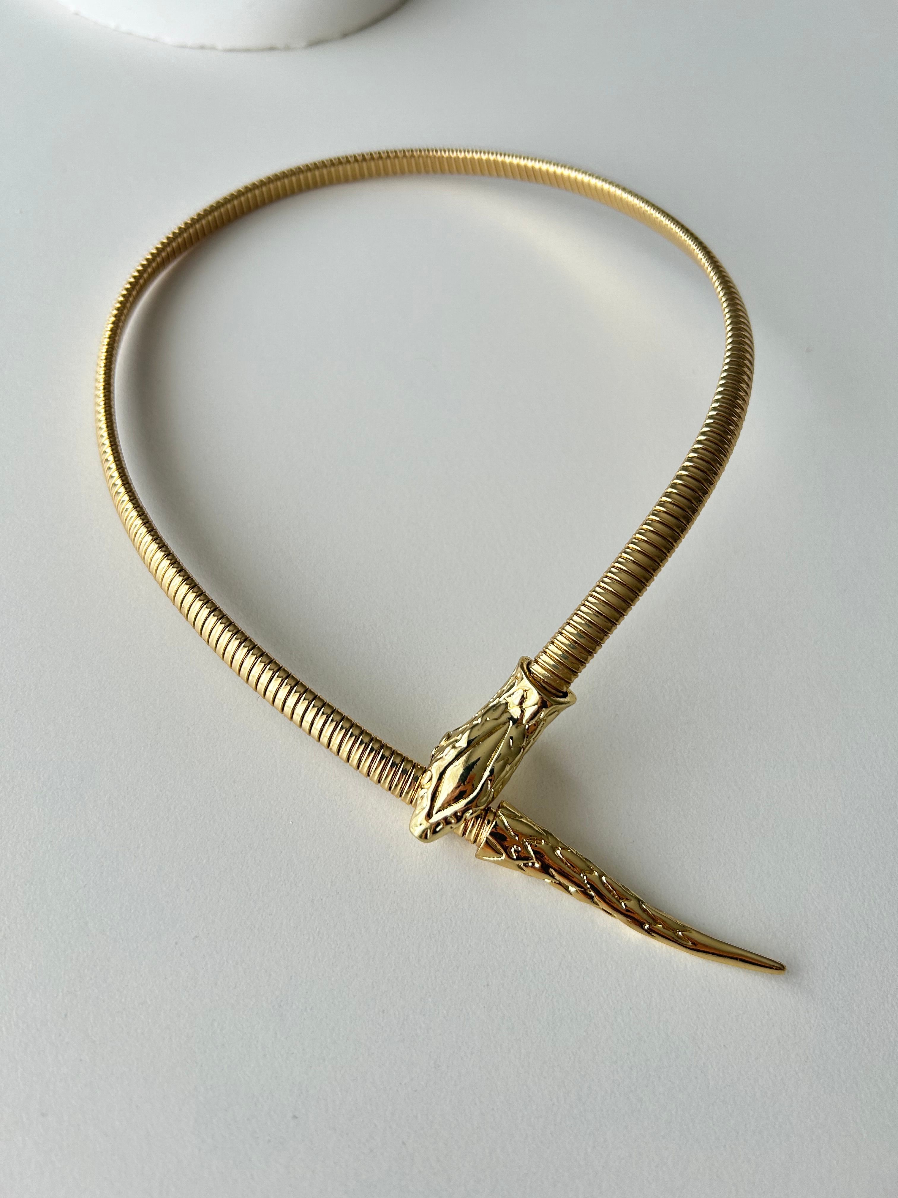 Serpent Gold Çelik Kolye