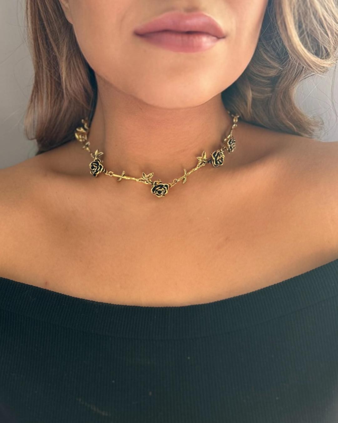 Negra Gold Çelik Kolye