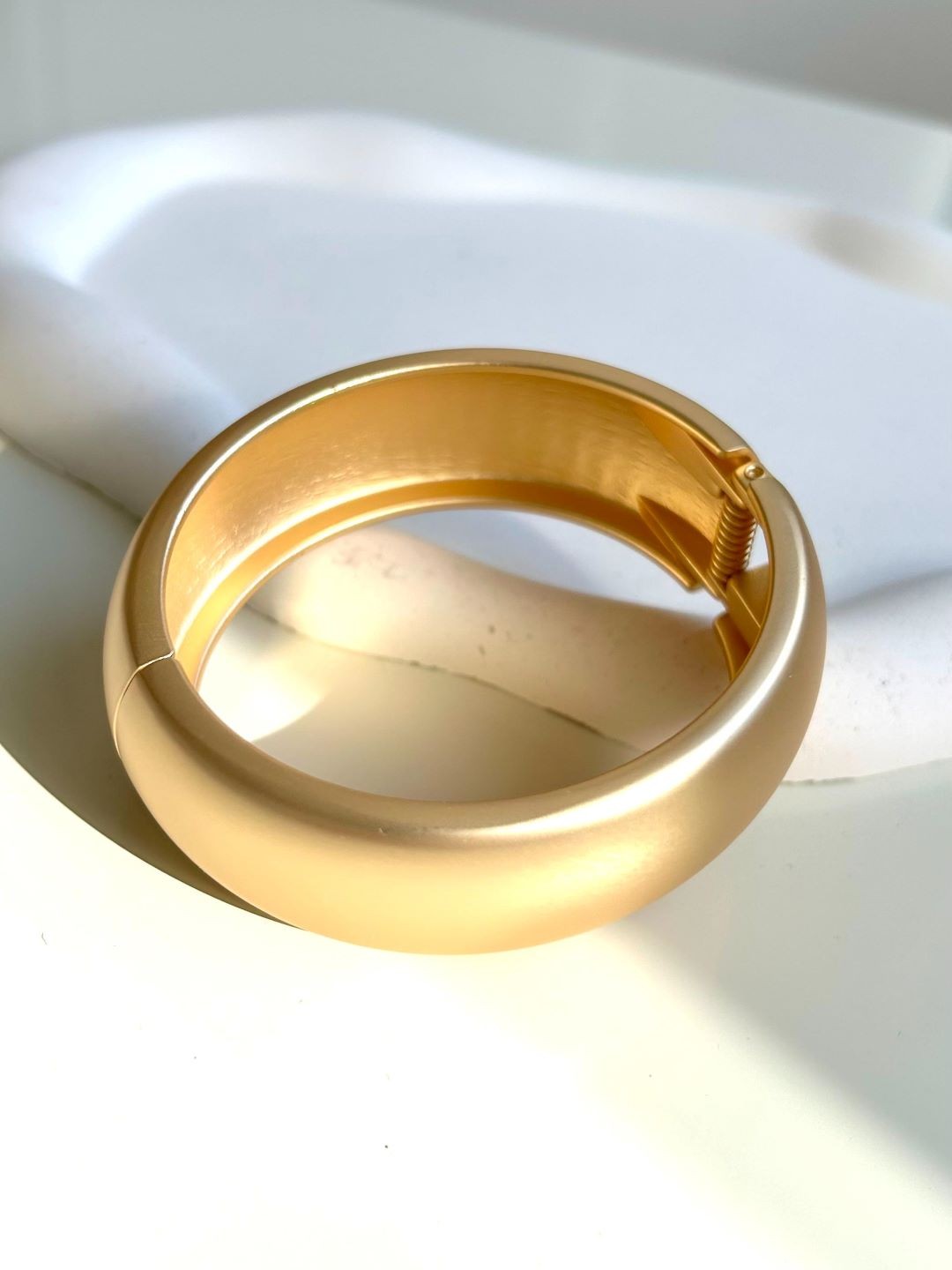 Hoops Mat Gold Bileklik