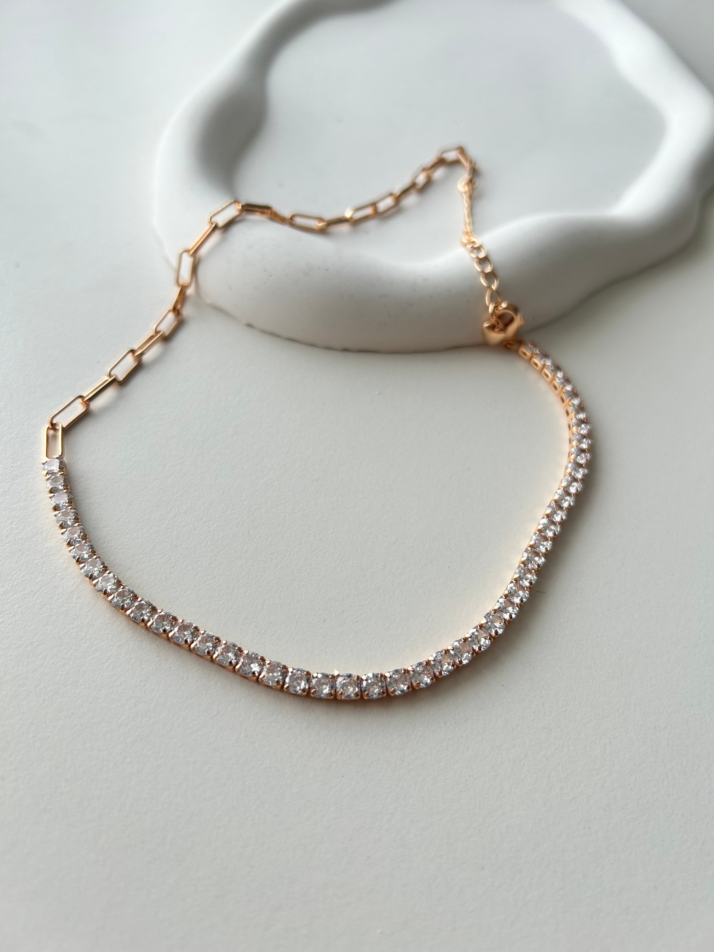 All Rose Gold Zirkon Kolye