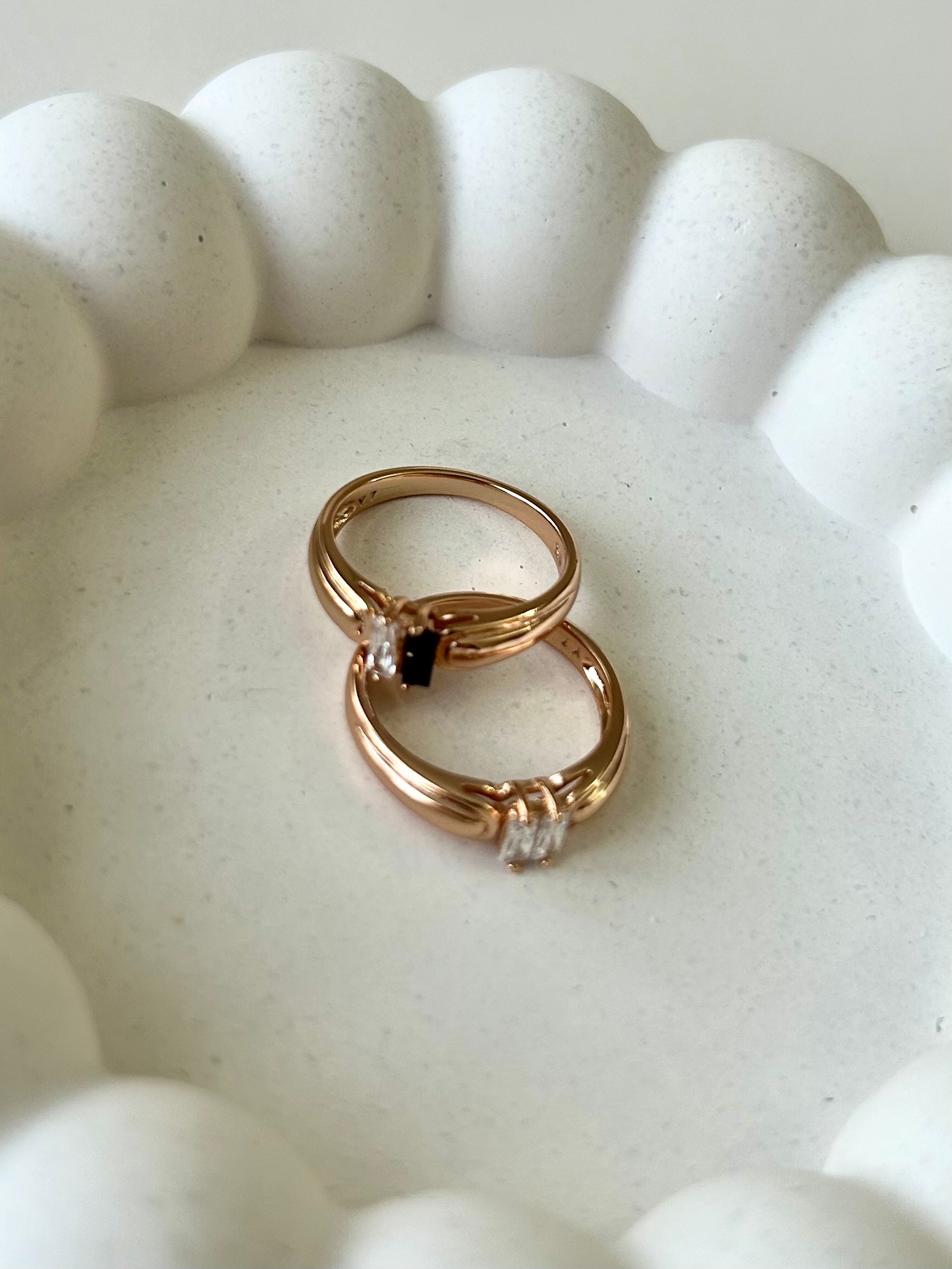 Bliss Siyah Gold Yüzük