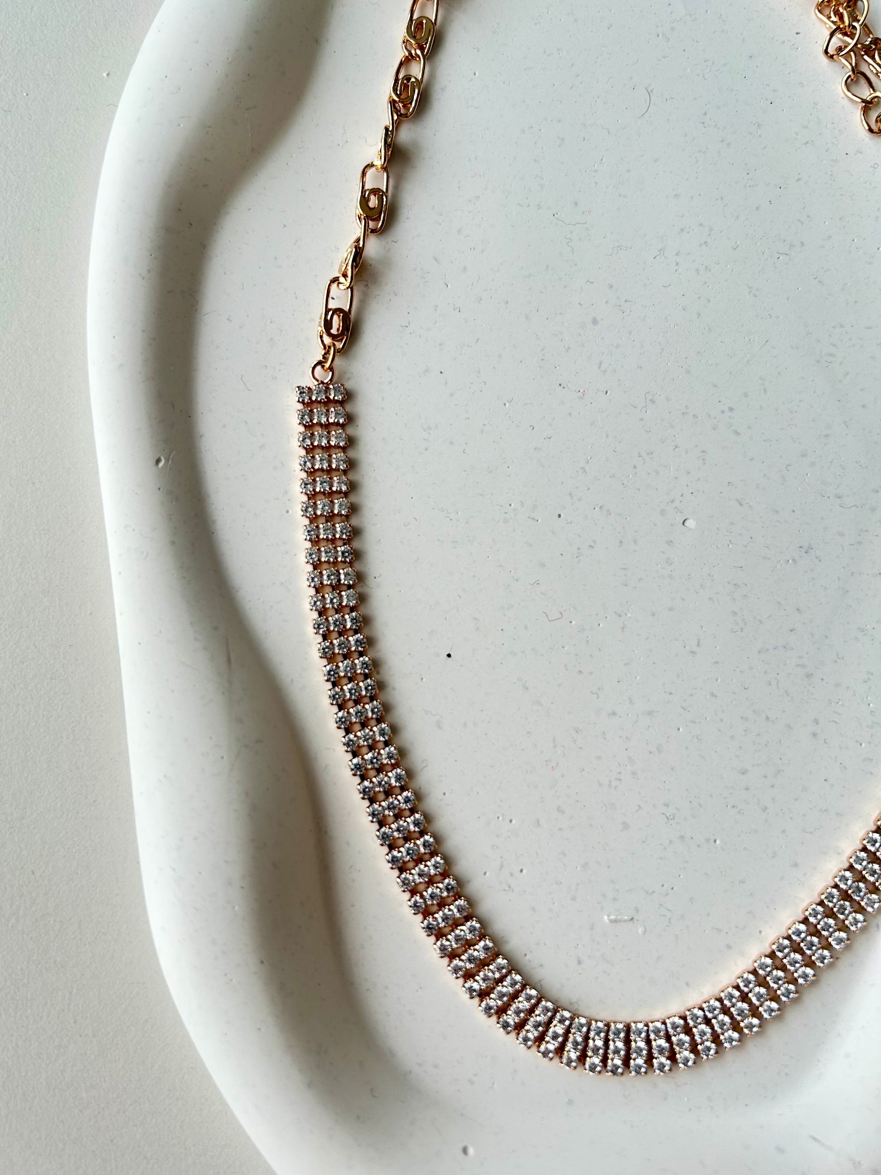 Sole Rose Gold Zirkon Kolye