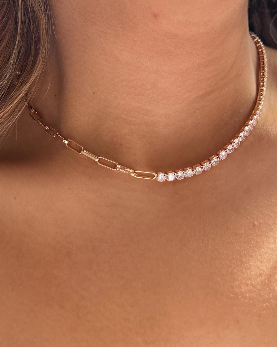 All Rose Gold Zirkon Kolye