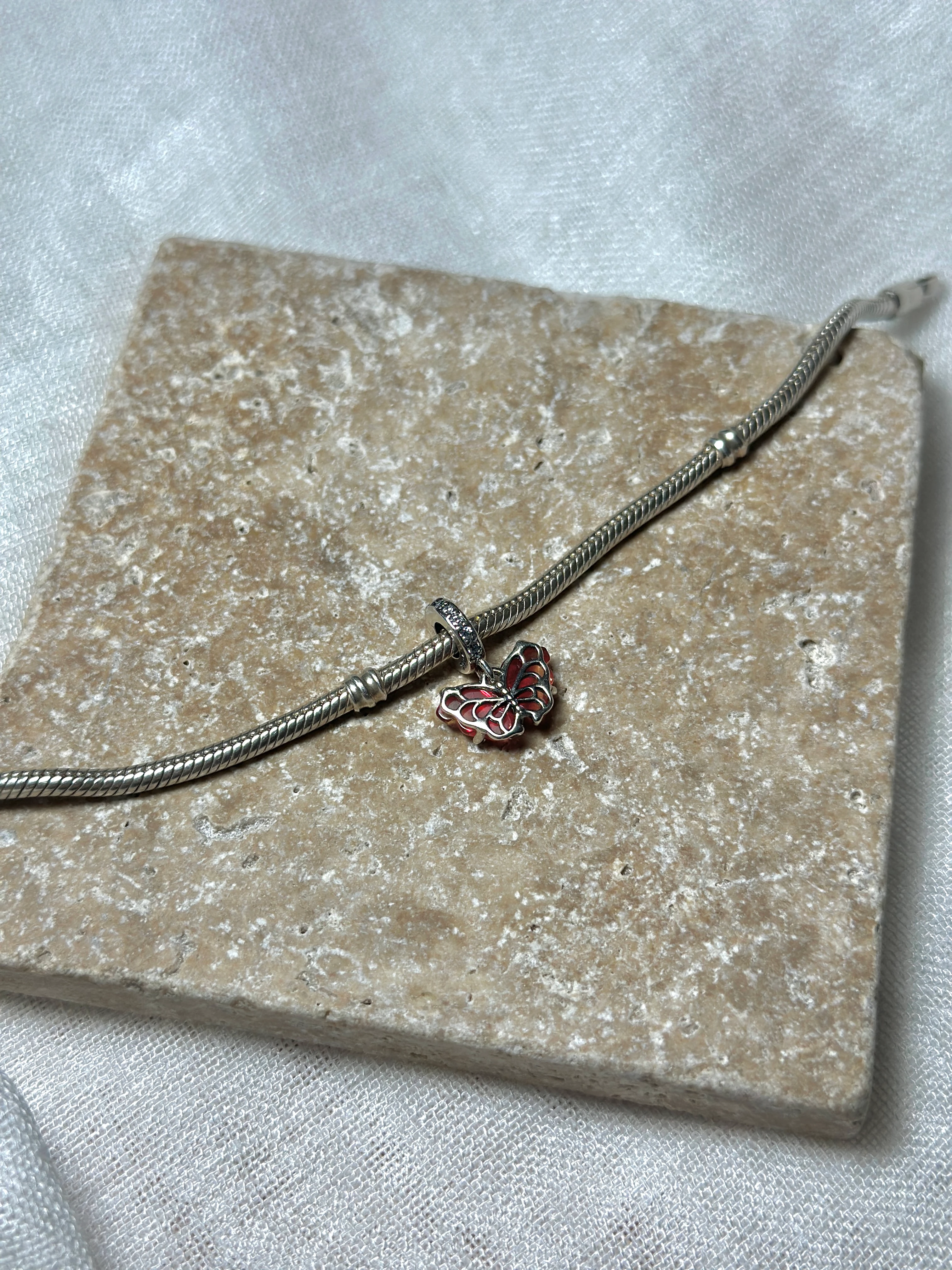 925 Ayar Gümüş Kelebek Charm