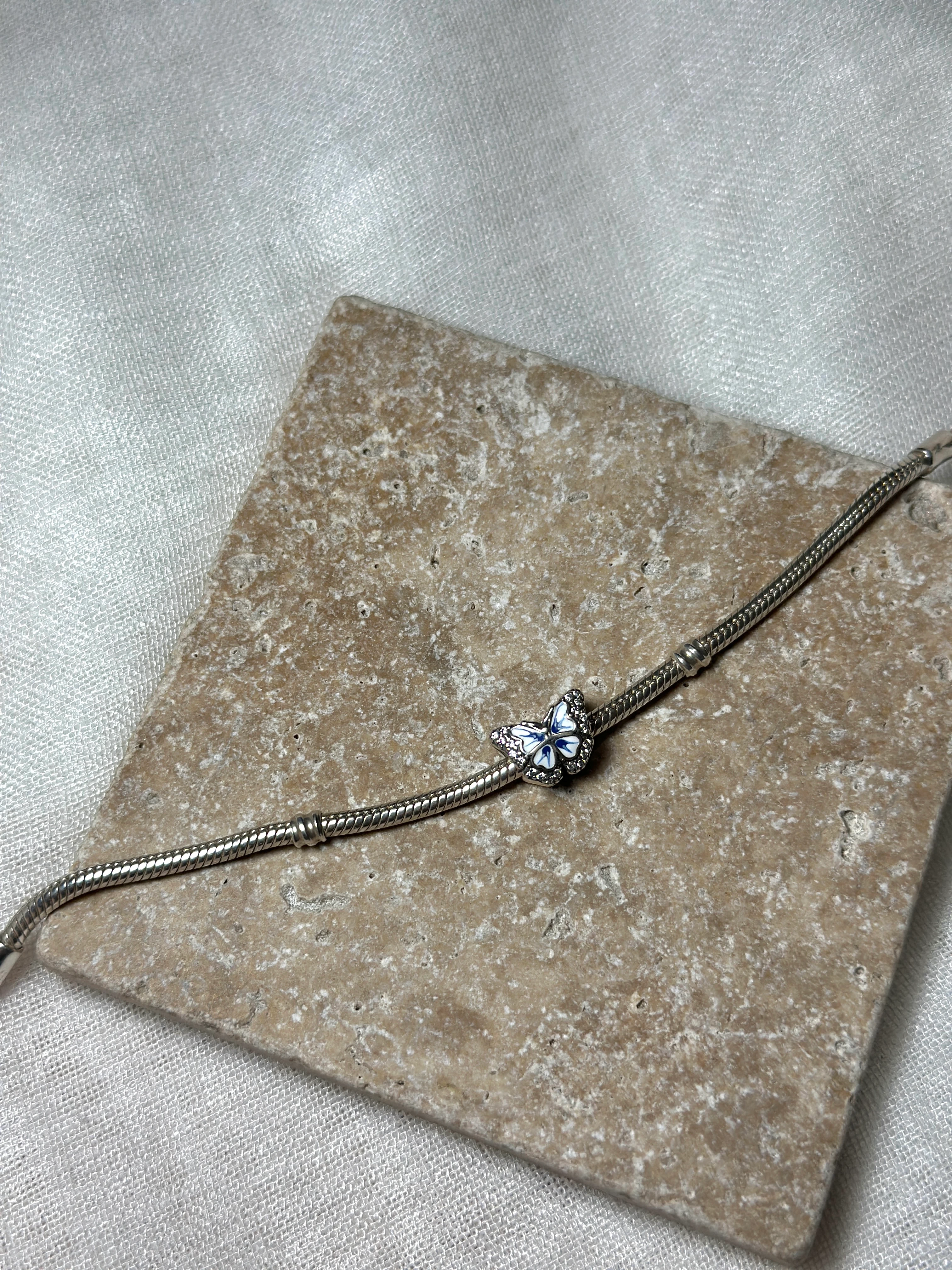 925 Ayar Gümüş Kelebekli Charm