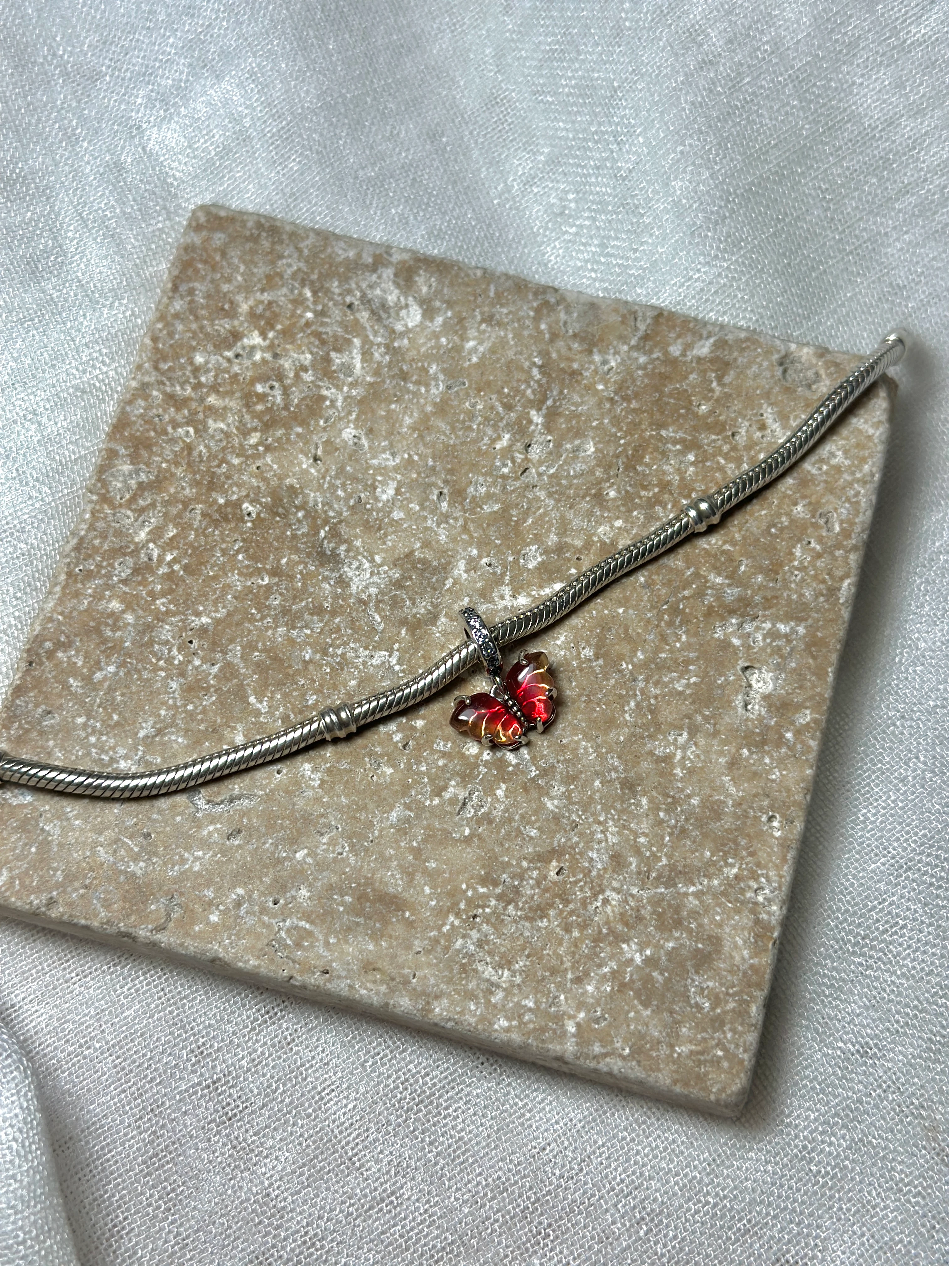 925 Ayar Gümüş Kelebek Charm