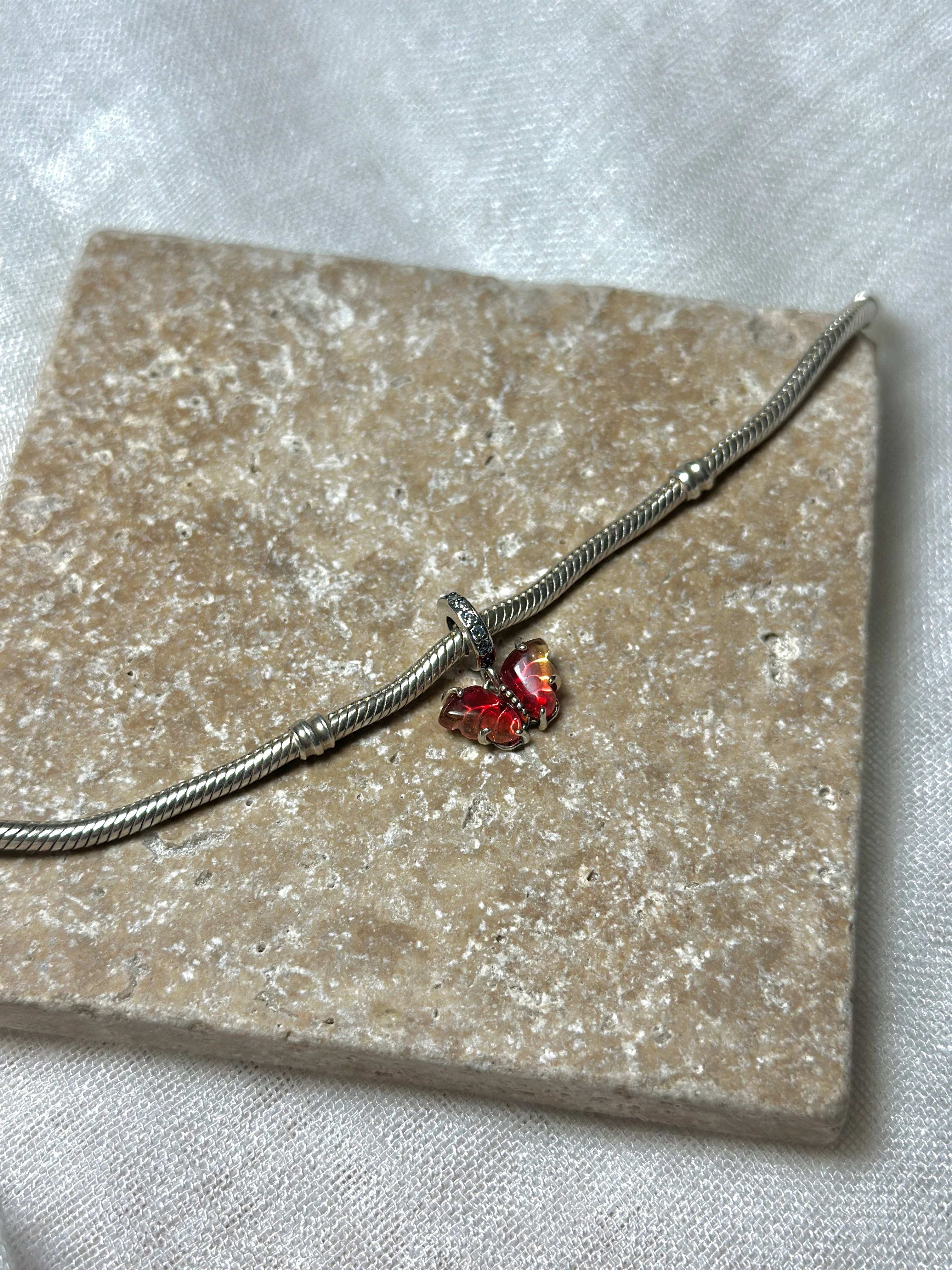 925 Ayar Gümüş Kelebek Charm