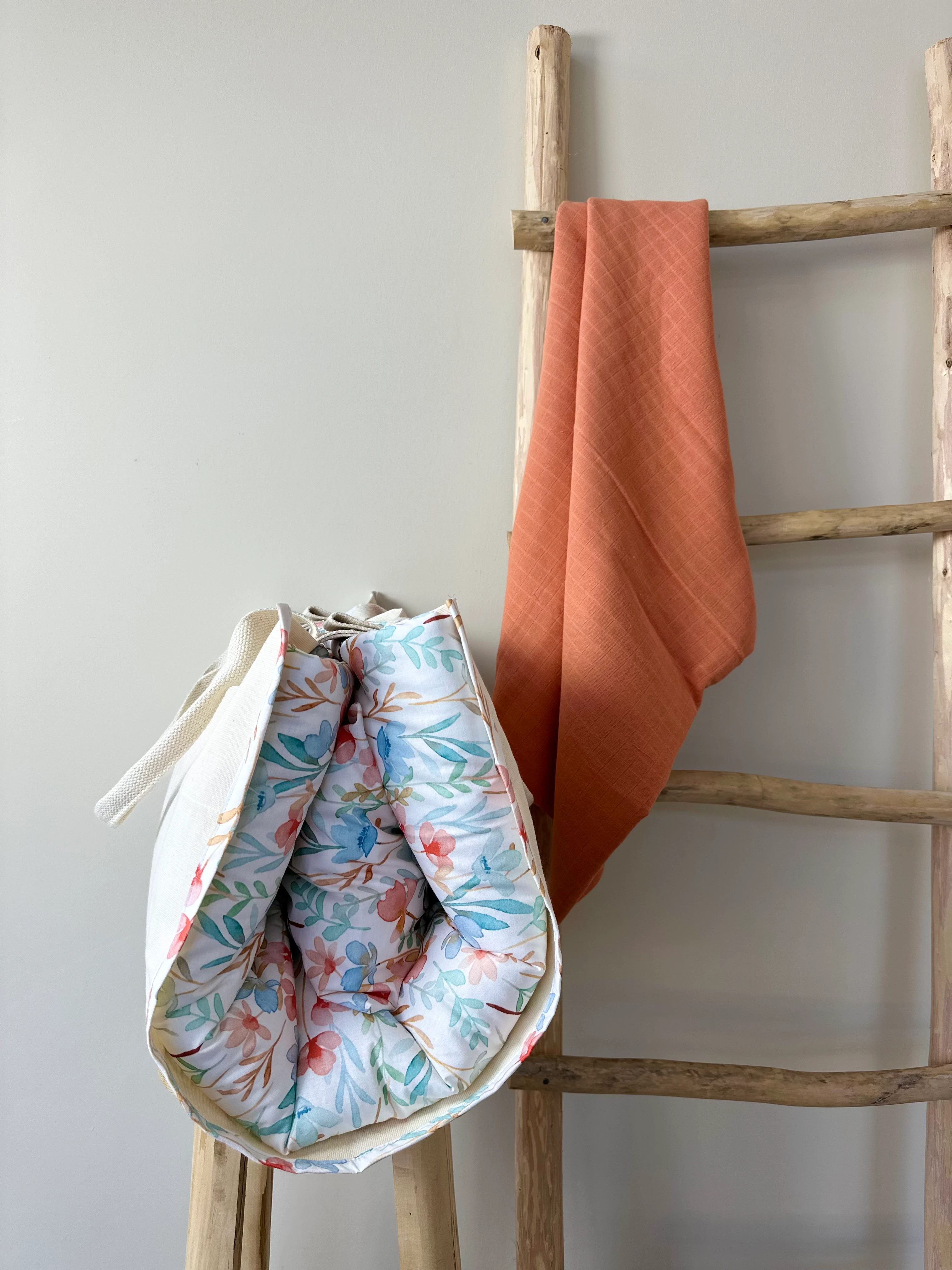 Çiçekli uyku matı