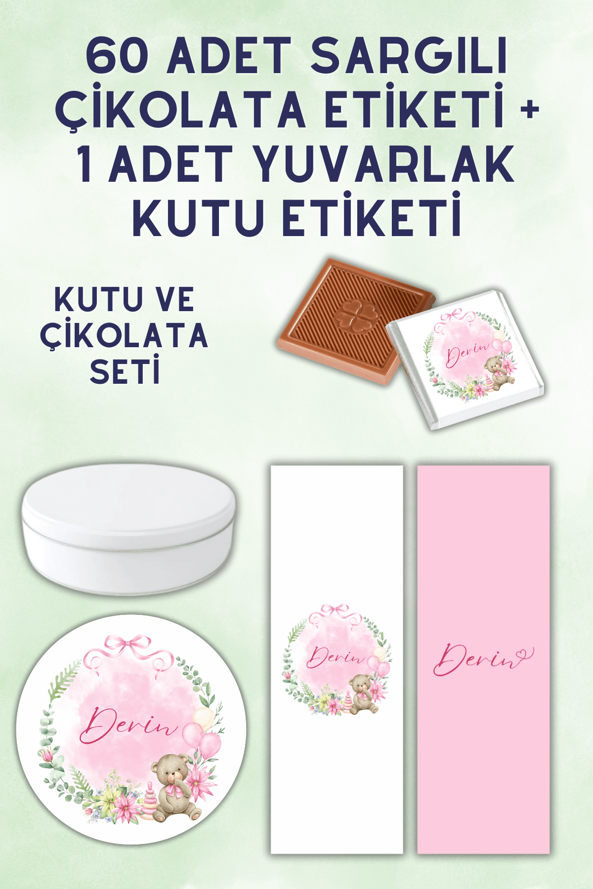 YUVARLAK KUTULU ÇİKOLATA SETİ