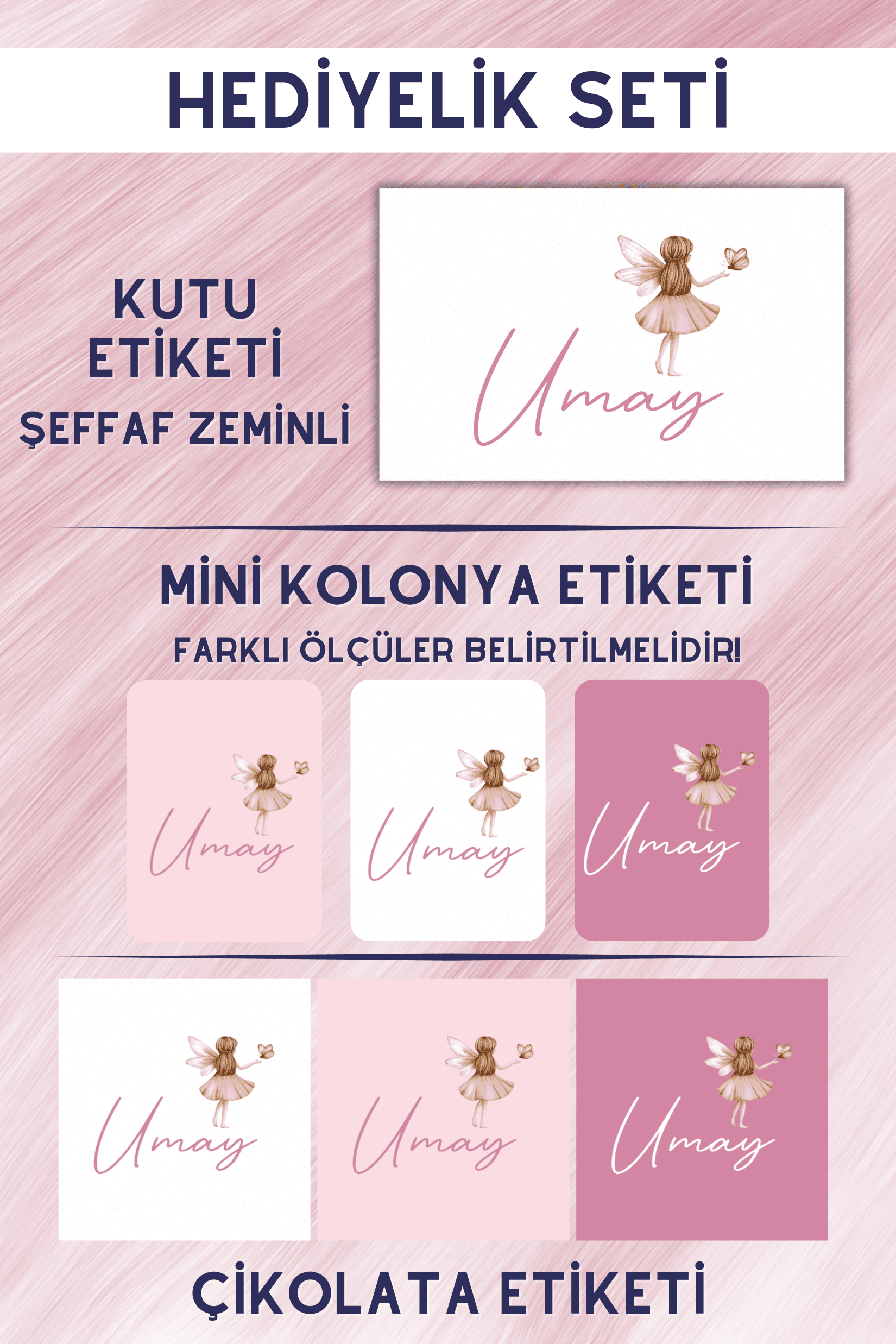  Peri Hediyelik Etiket Seti