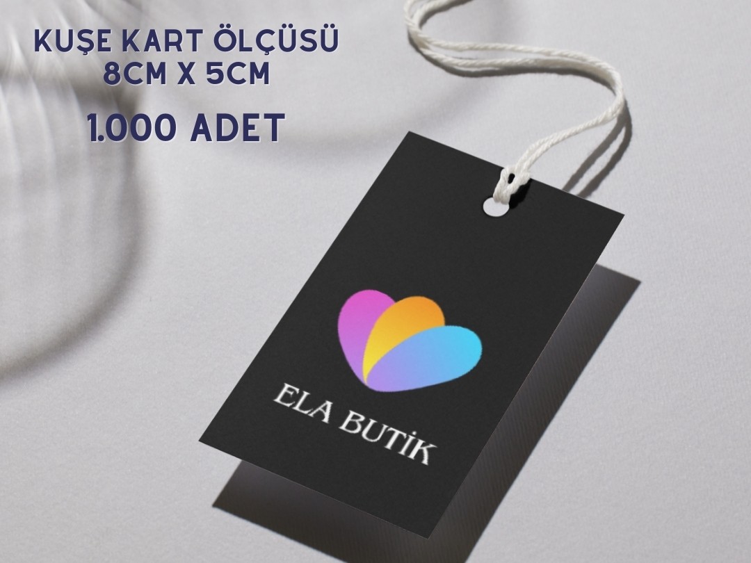 1.000 Adet Karton Etiket Markanıza Özel Tasarım