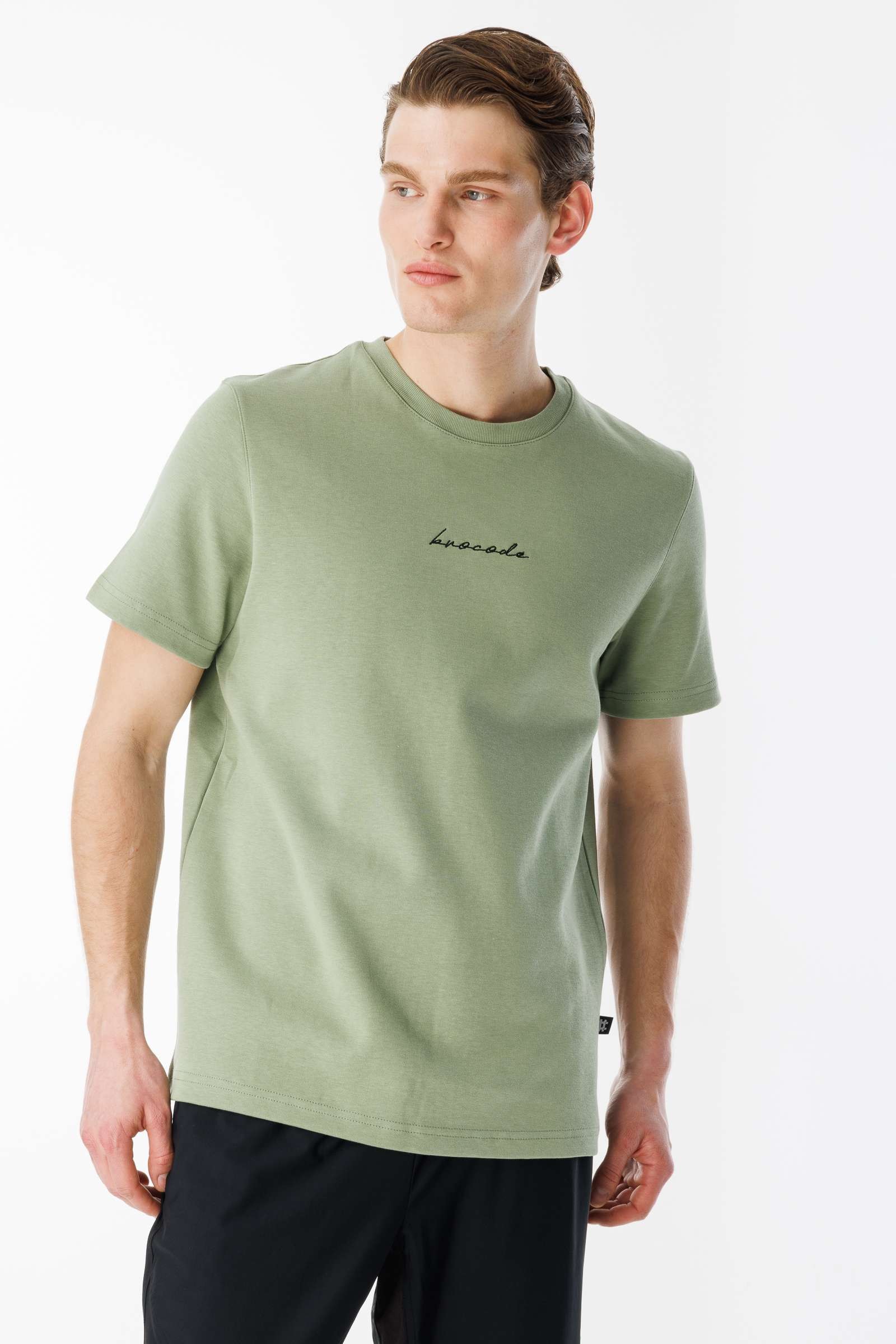 BroCode Monochrome Erkek Yeşil Tişört (BCT25082-42)