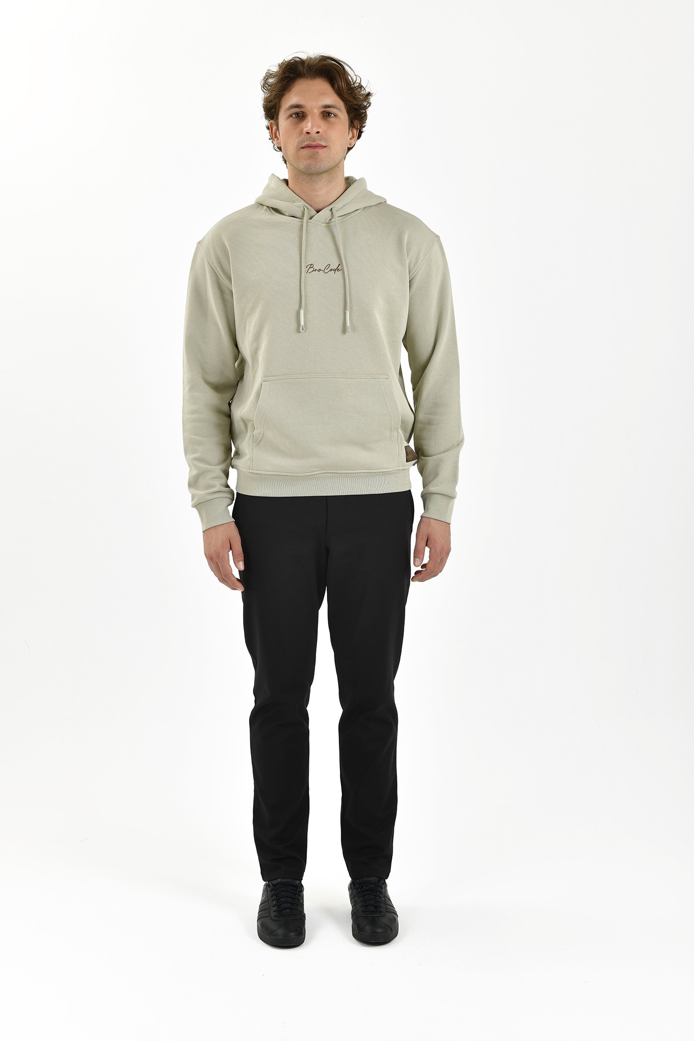 BroCode Hyper Nature Erkek Gri Sweatshirt (BCS2446-31)