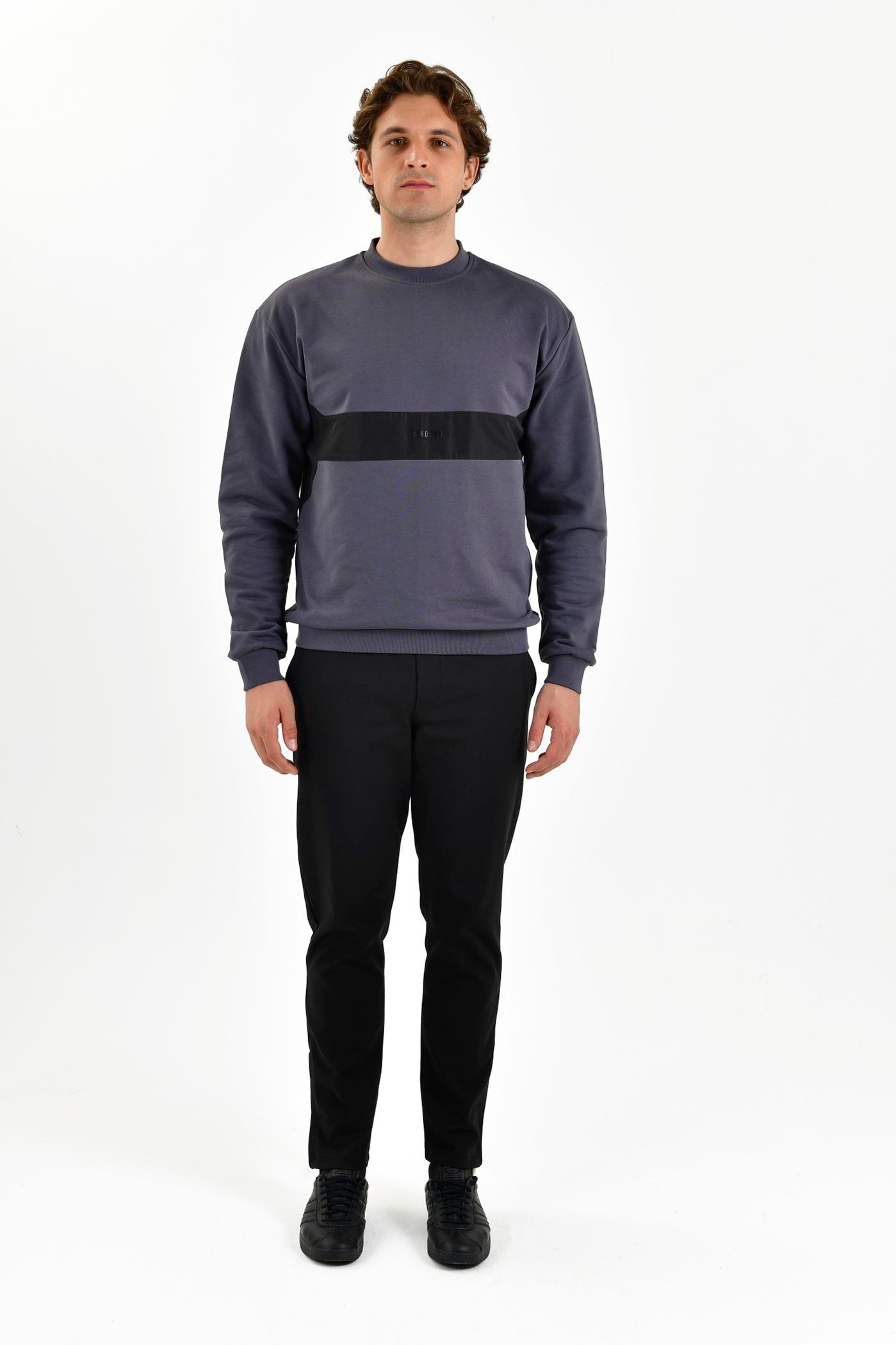 BroCode Rafined Workday Erkek Gri Sweatshirt (BCS2451-19)