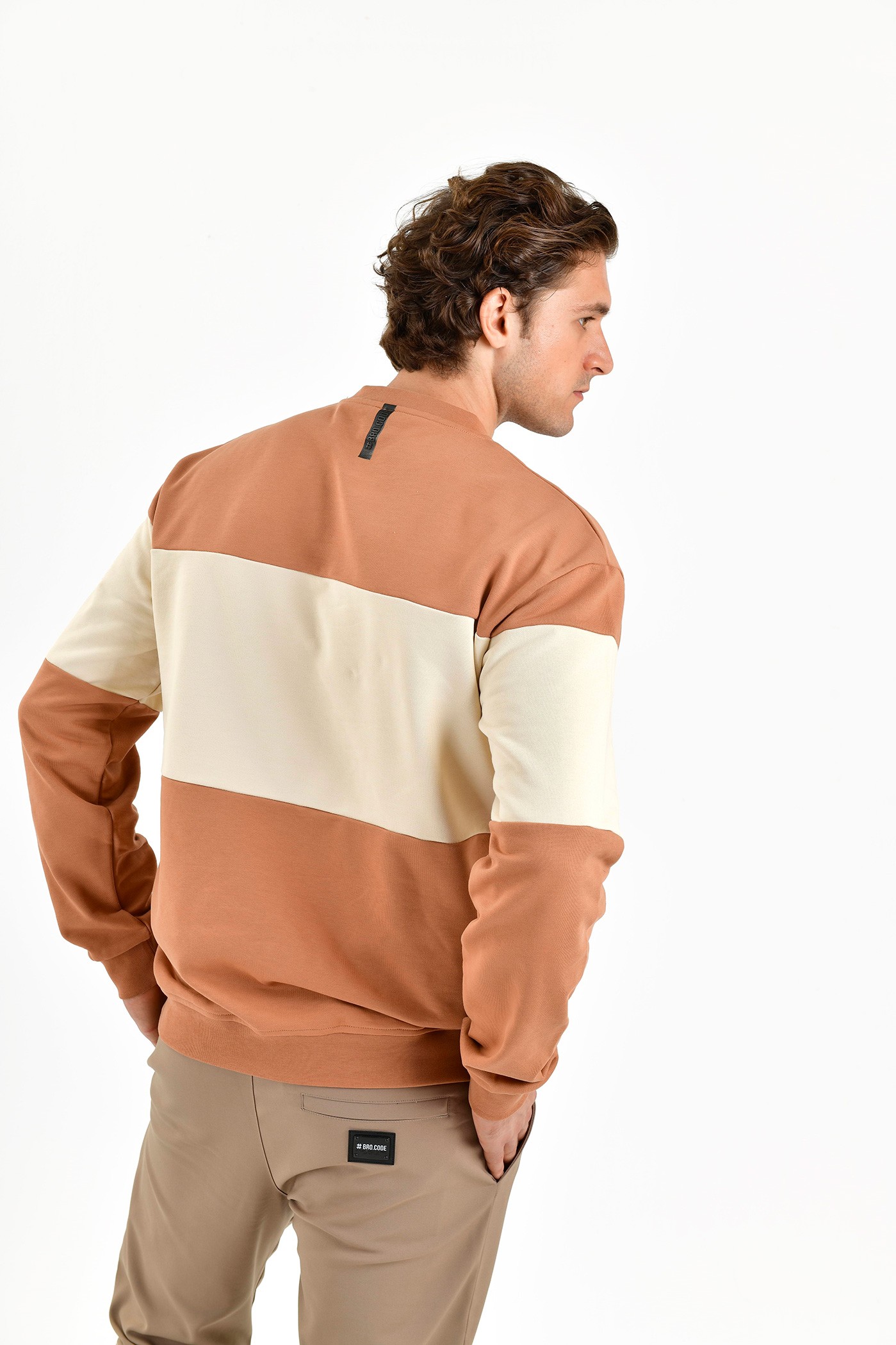 BroCode Hyper Nature Erkek Kahverengi Sweatshirt (BCS2449-41)