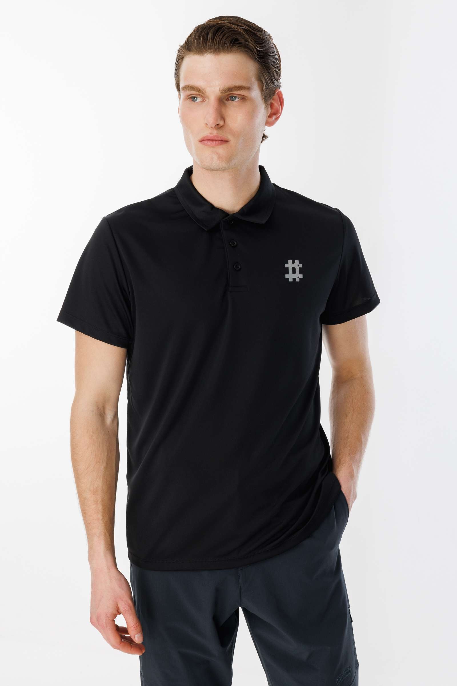 BroCode Erkek Siyah Polo Tişört (BCT25108-02)