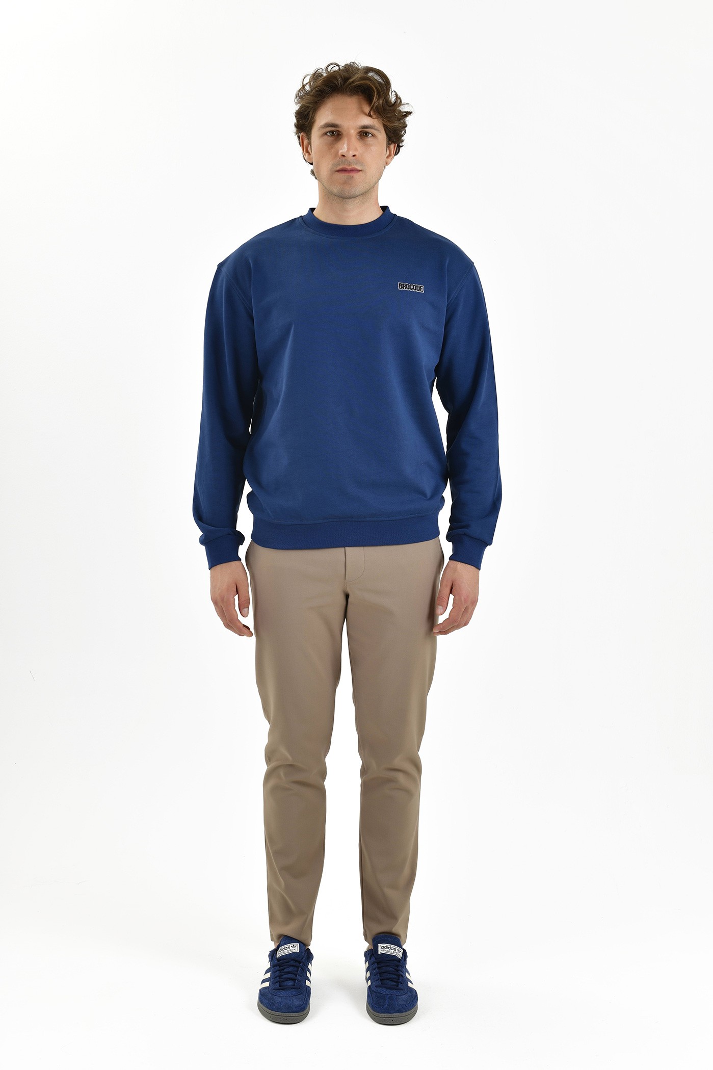 BroCode Erkek Mavi Sweatshirt (BCS2450-17)